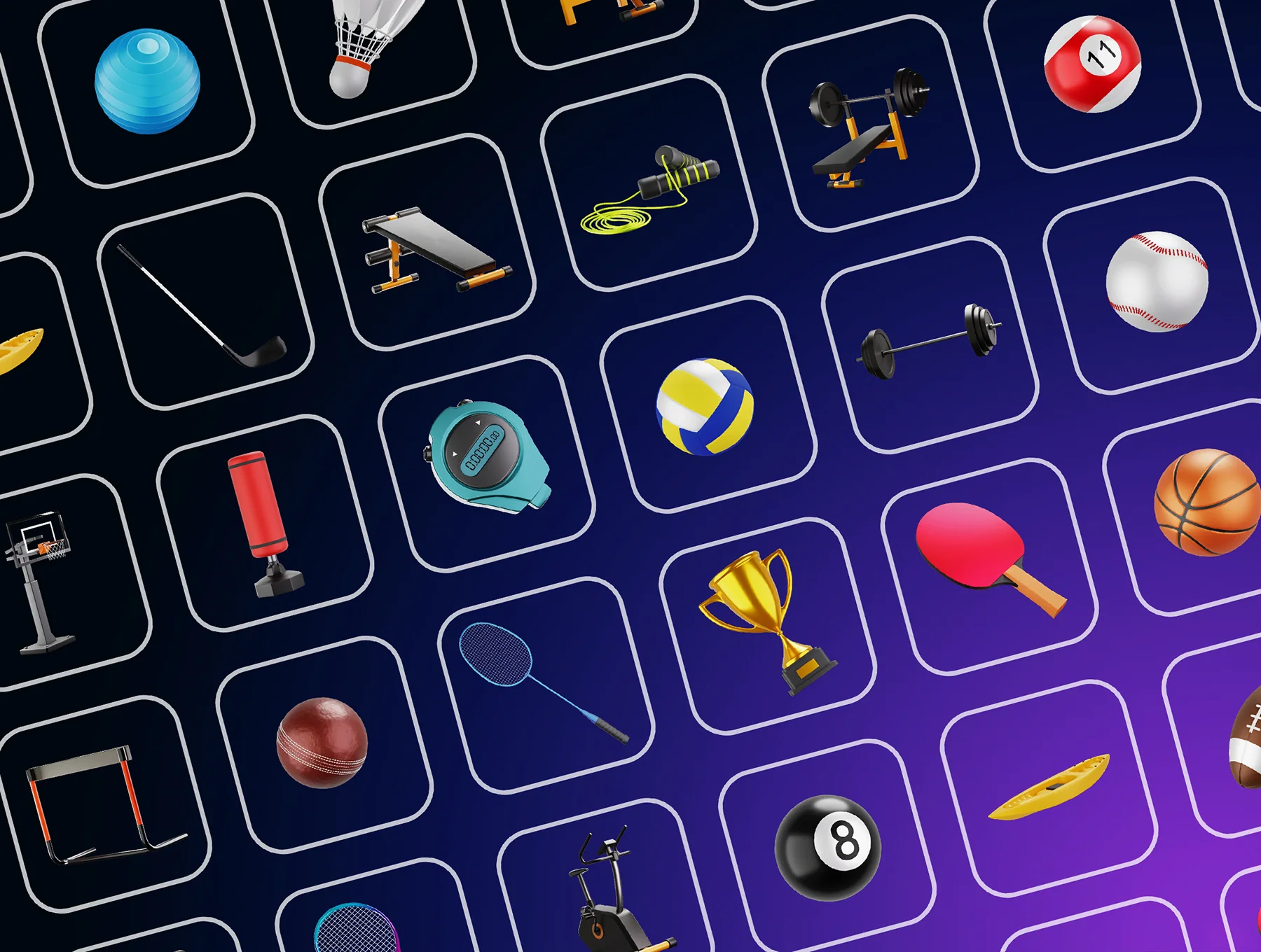 3D Character Pack Sport Illustration & 3D Elements object 10