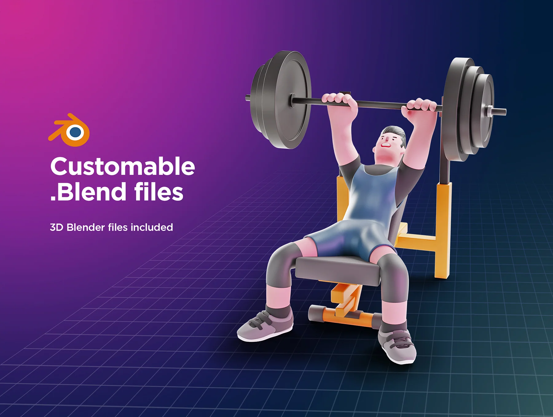 3D Character Pack Sport Illustration & 3D Elements object 6