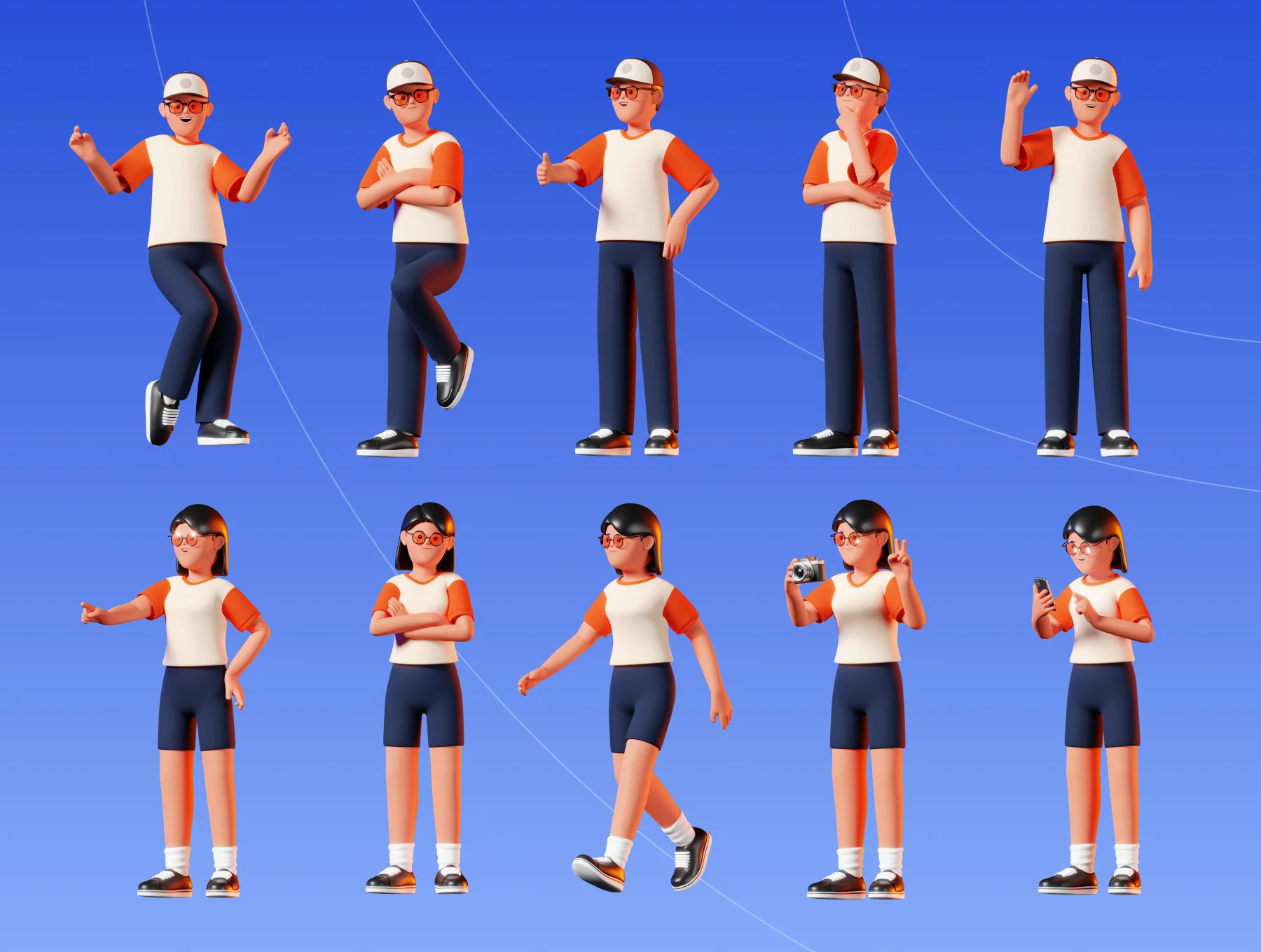 3D Character Poses 5