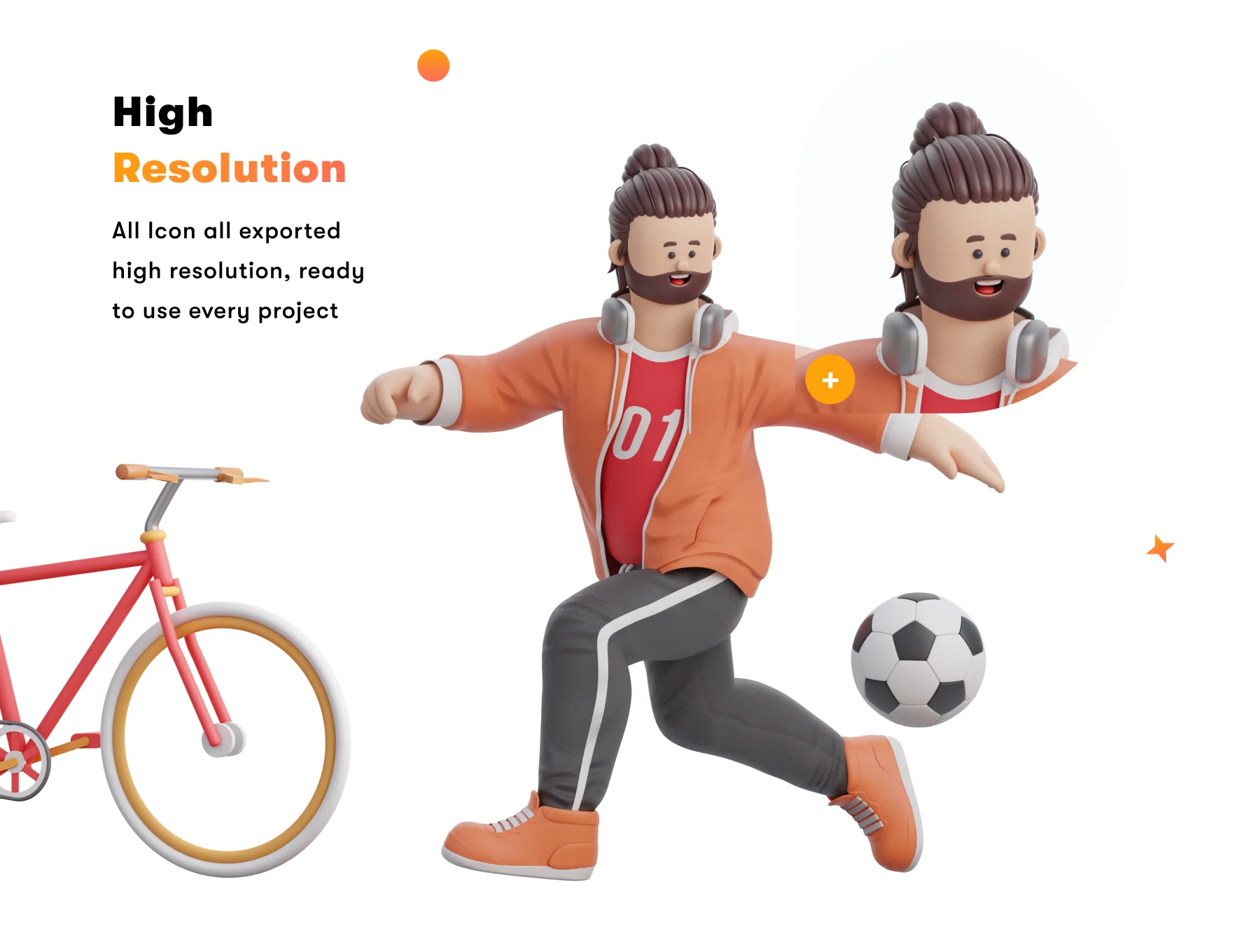 3D Character Sports Pack 3