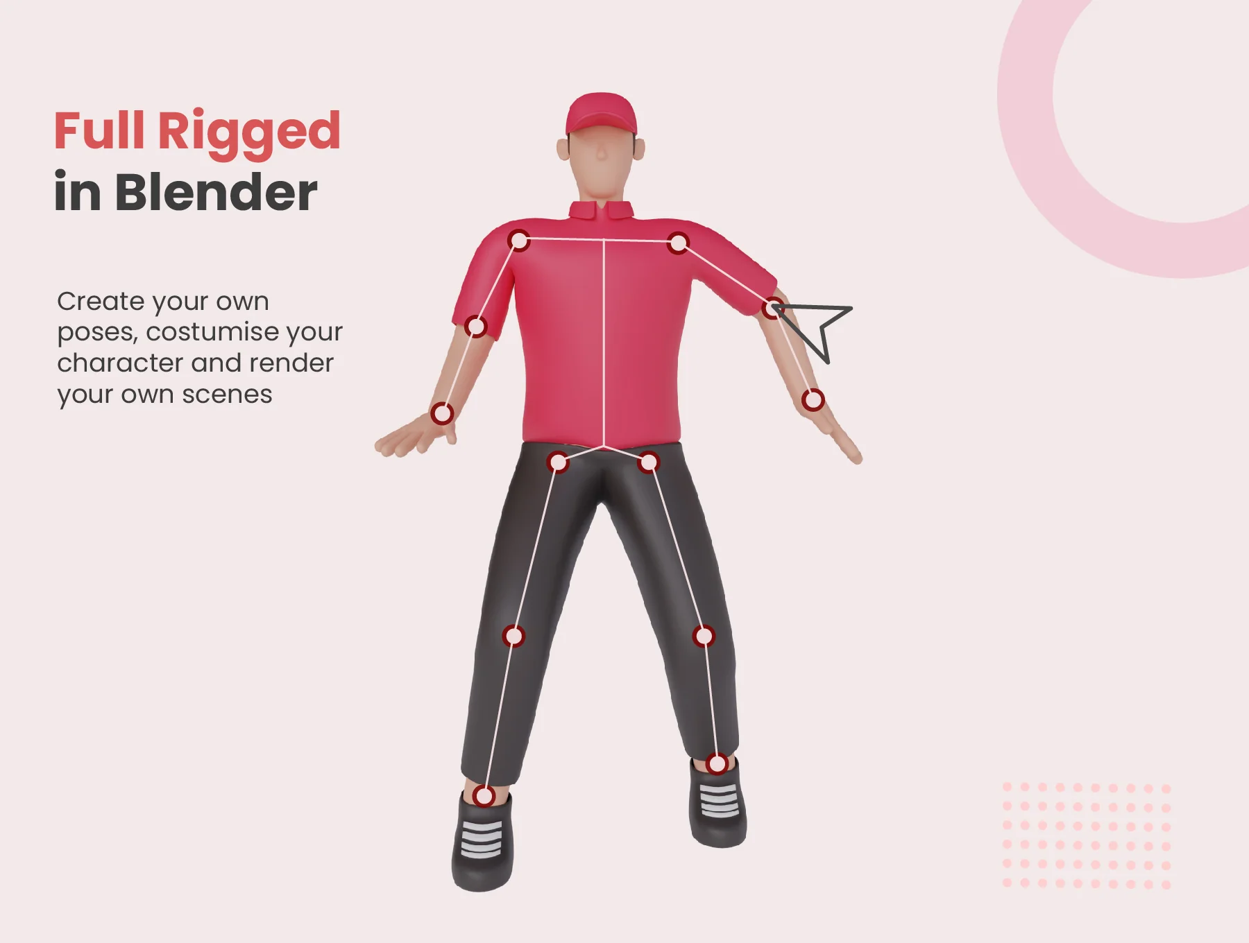 3D Characters Delivery Courier 2