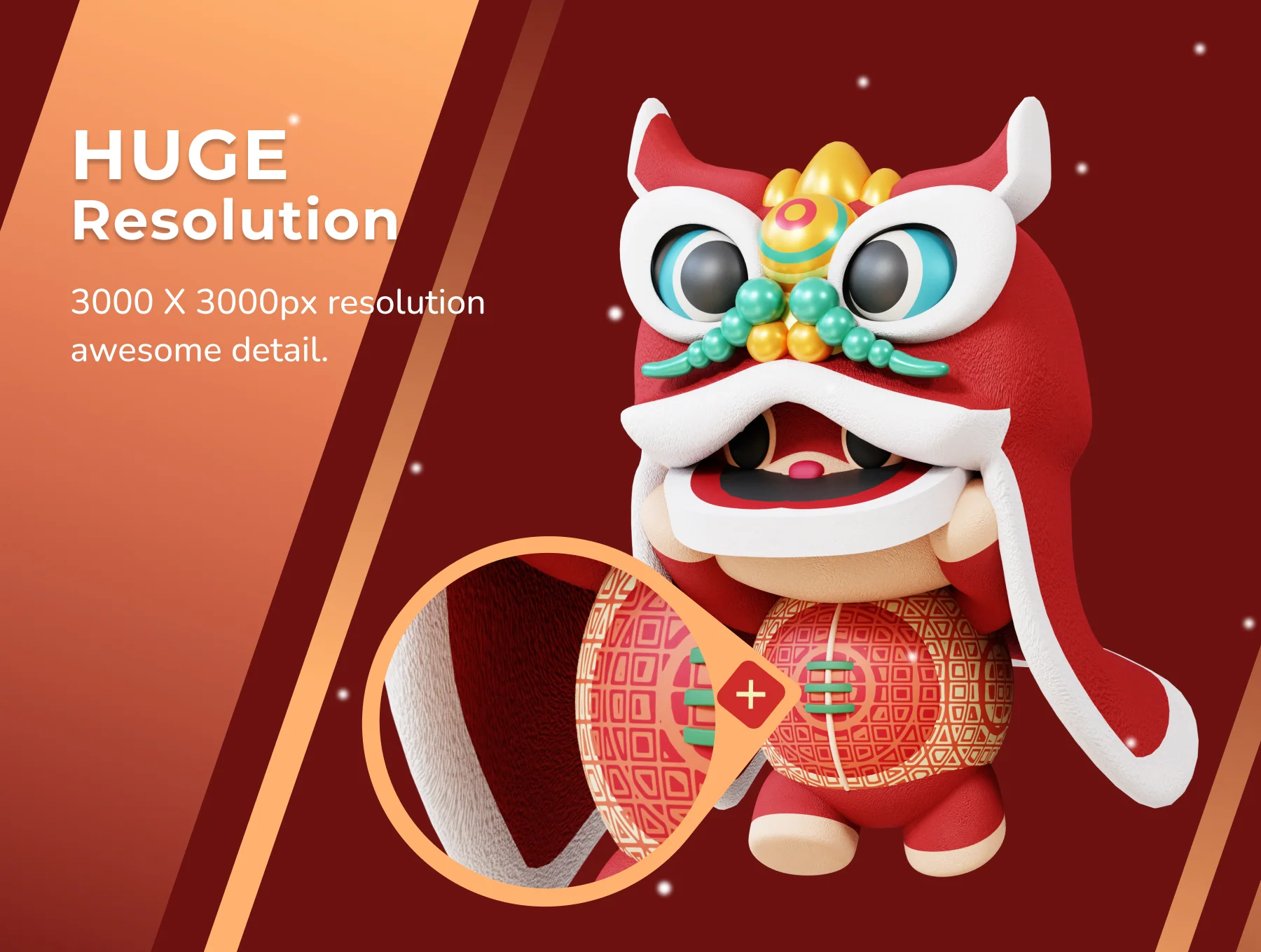3D Chinese Rabbit Mascot 4