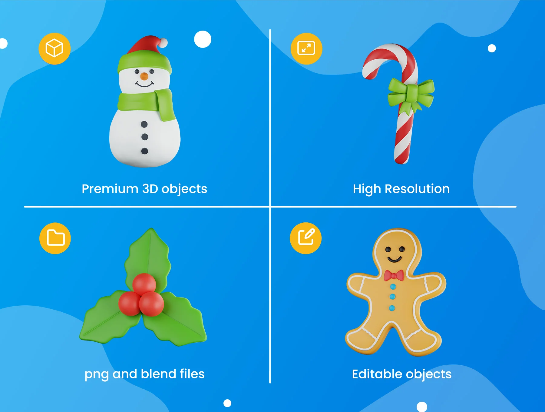 Christmas 3D icons 3