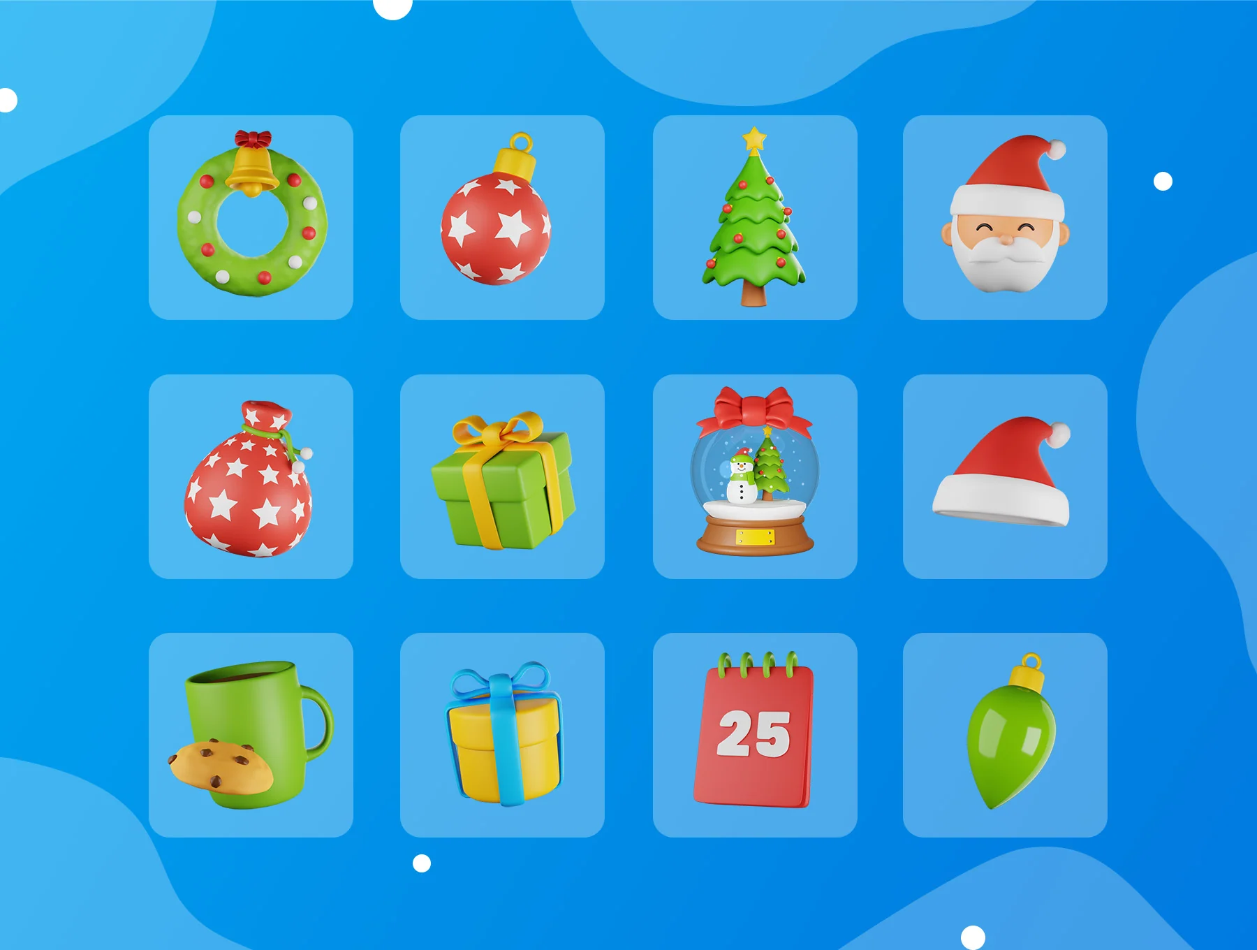 Christmas 3D icons 6