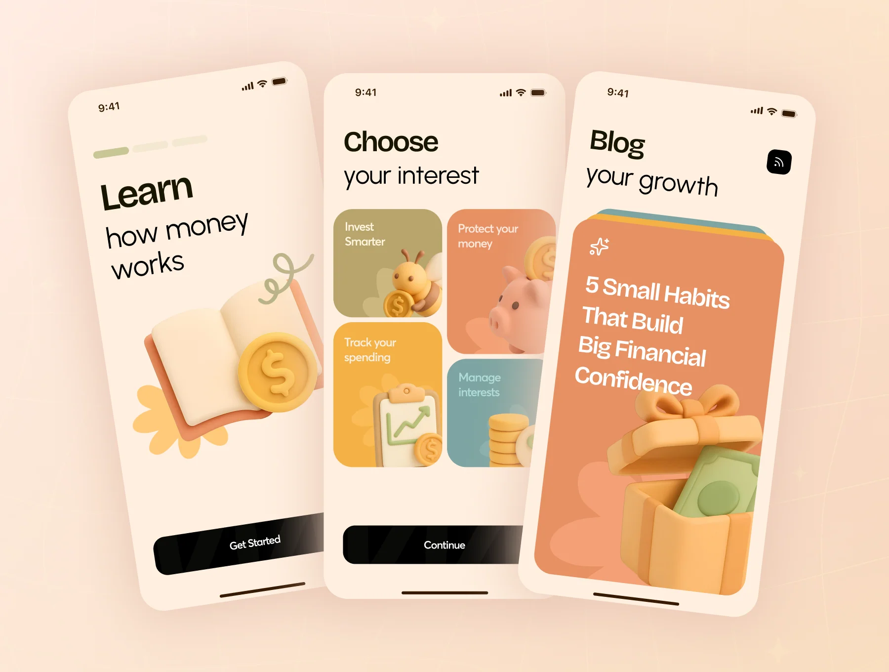 3D Clay Finance Icon Set 5