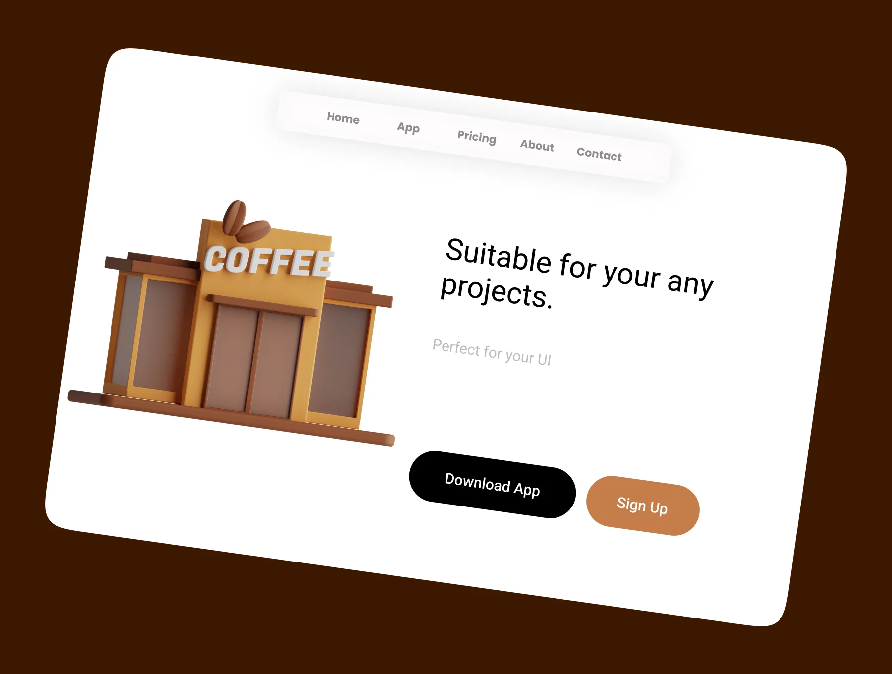 3d coffee icon set 6