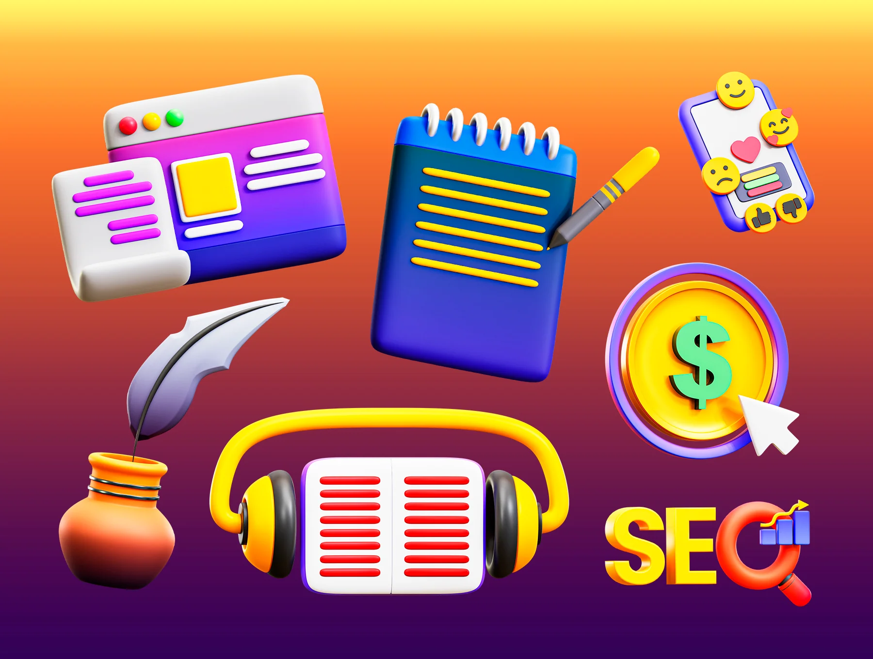 3d Copywriting Icon 6
