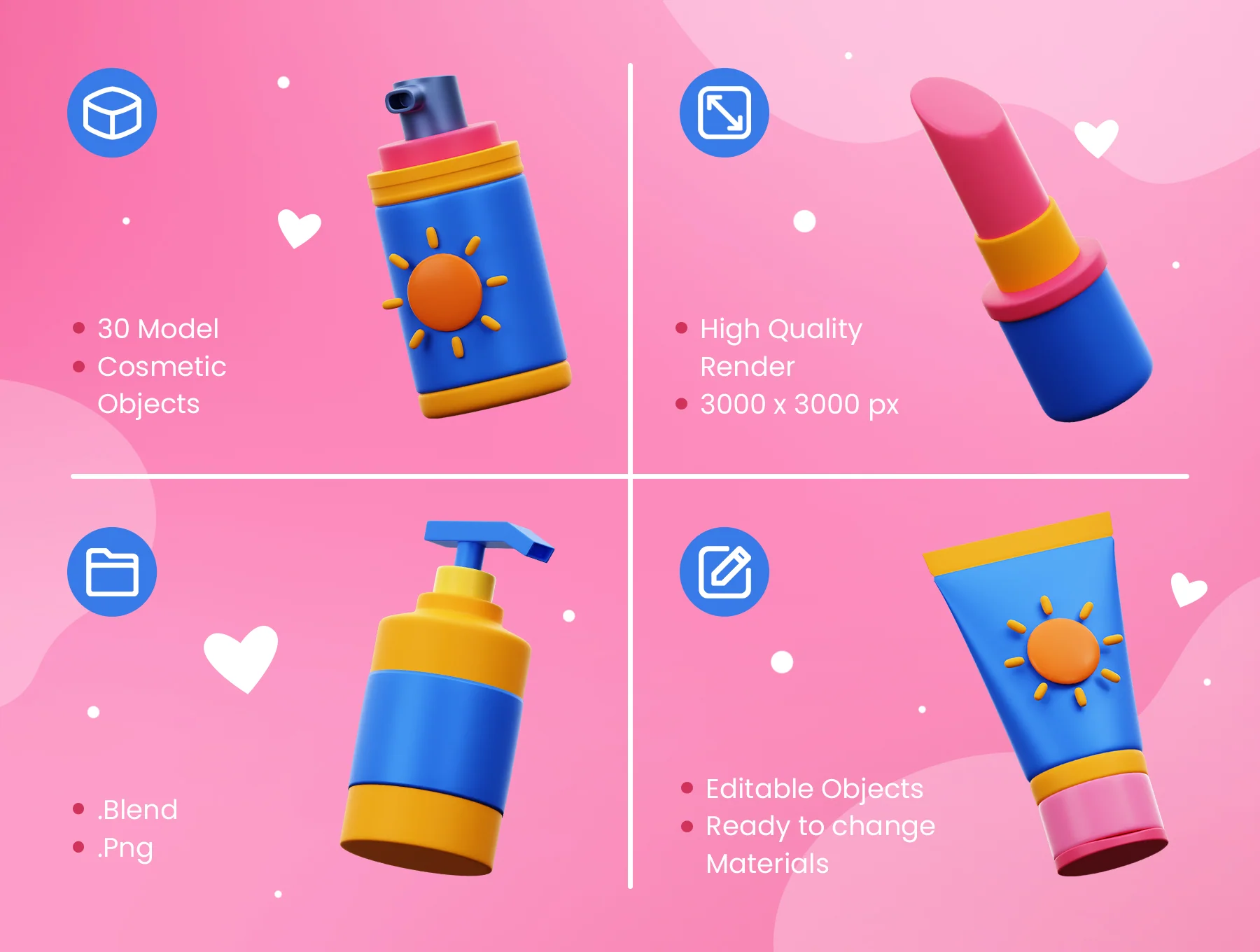 Cosmetic 3D Icons 2