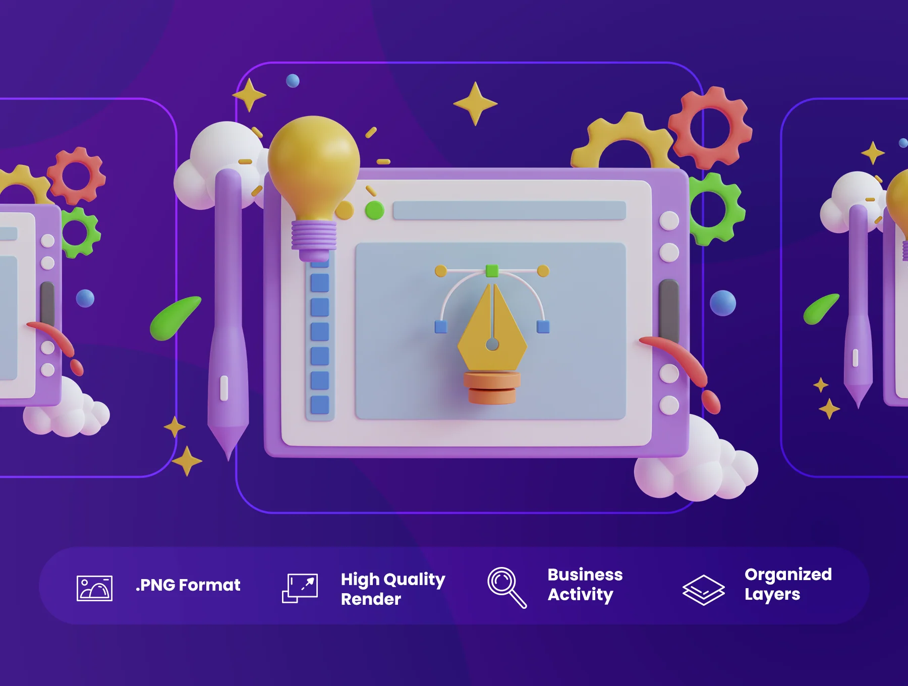 3D Creativity Illustration 3