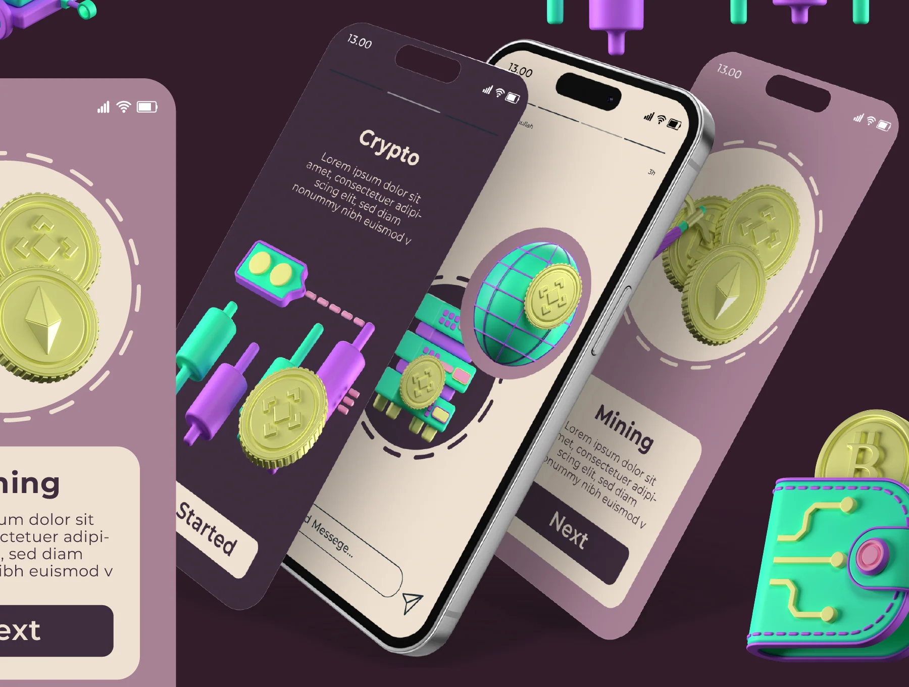 3D Crypto Icon Packs 4