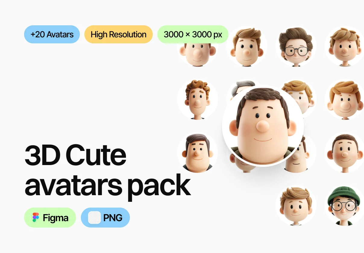 3D Cute avatars pack