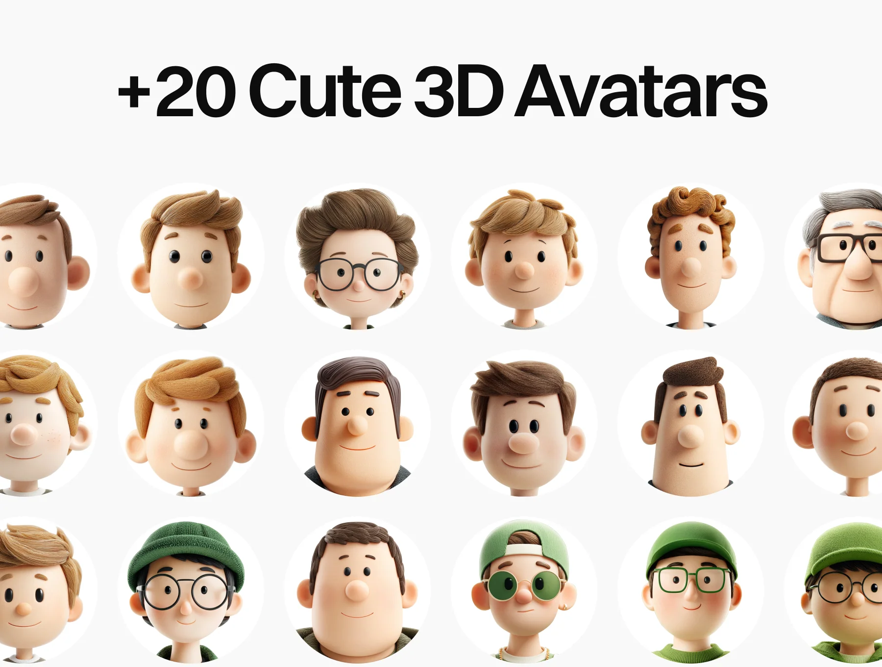 3D Cute avatars pack 3