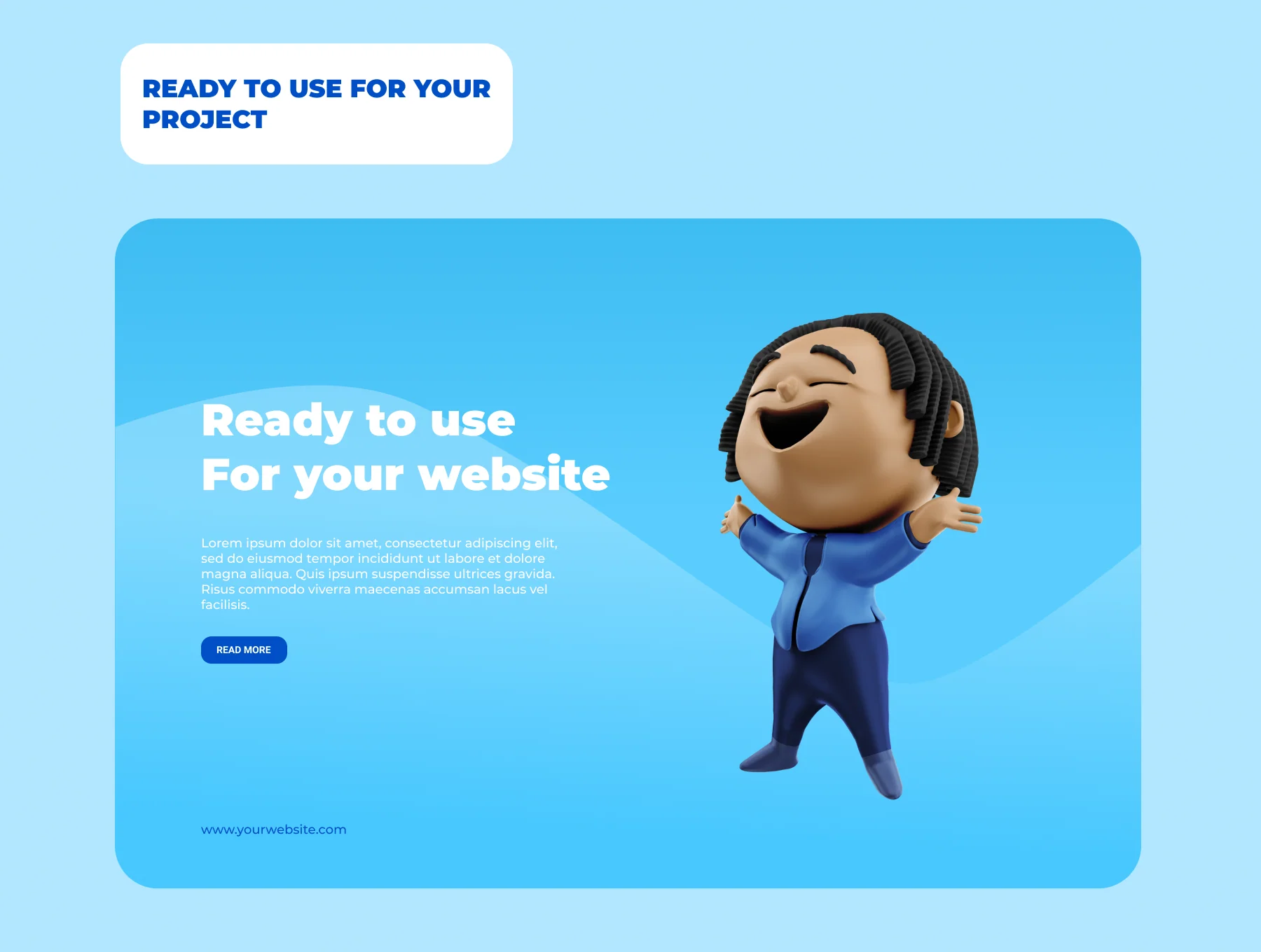 3D CUTE BUSINESS CHARACTER 6