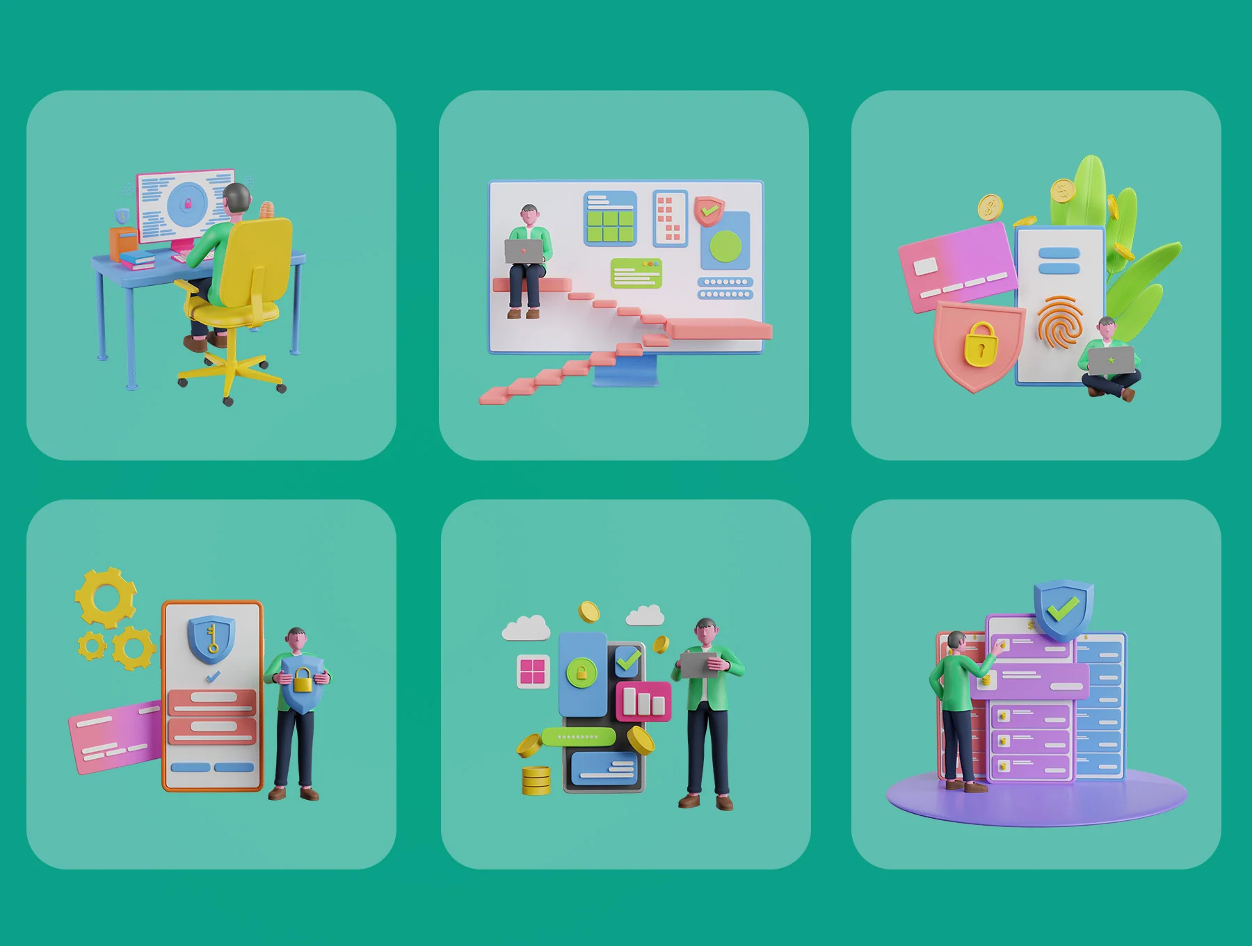 3D Data Security Pack 6