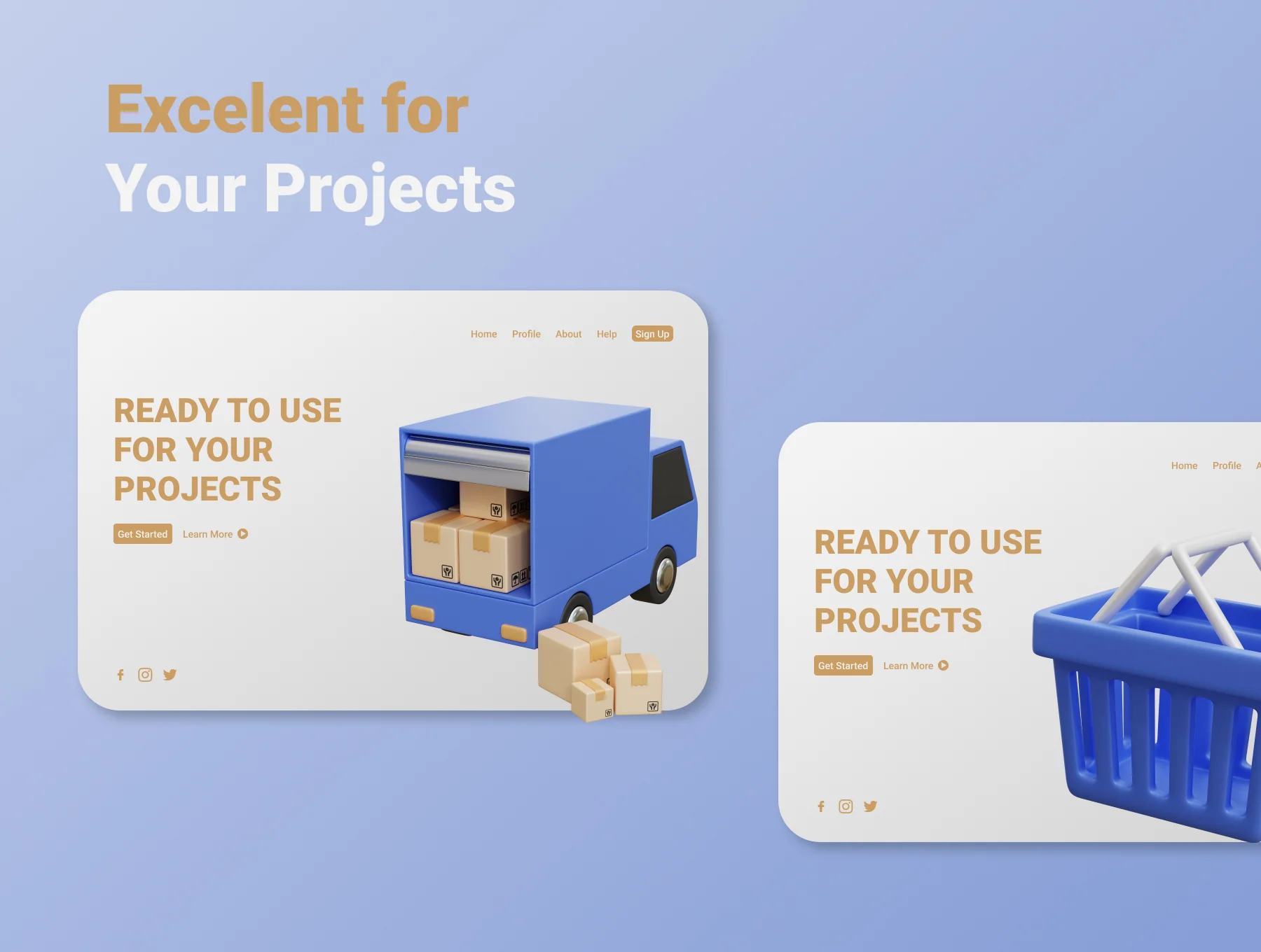 3d Delivery Service Icon Illustration 4
