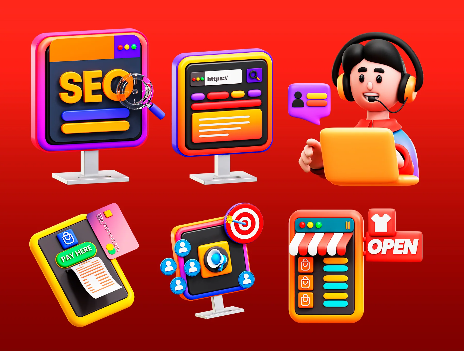 3d Digital Marketing Icon 6