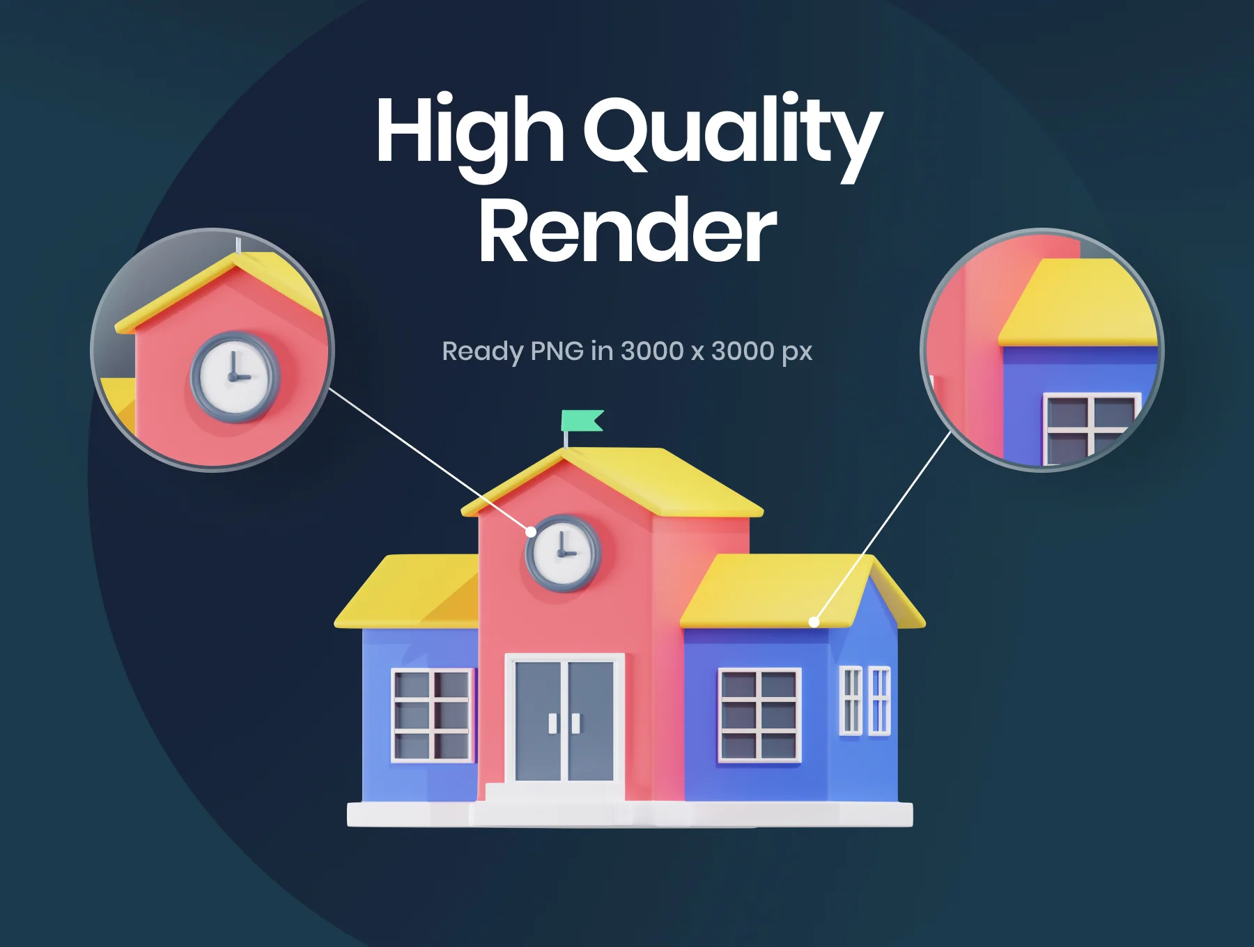 3D Education Icon Pack 3
