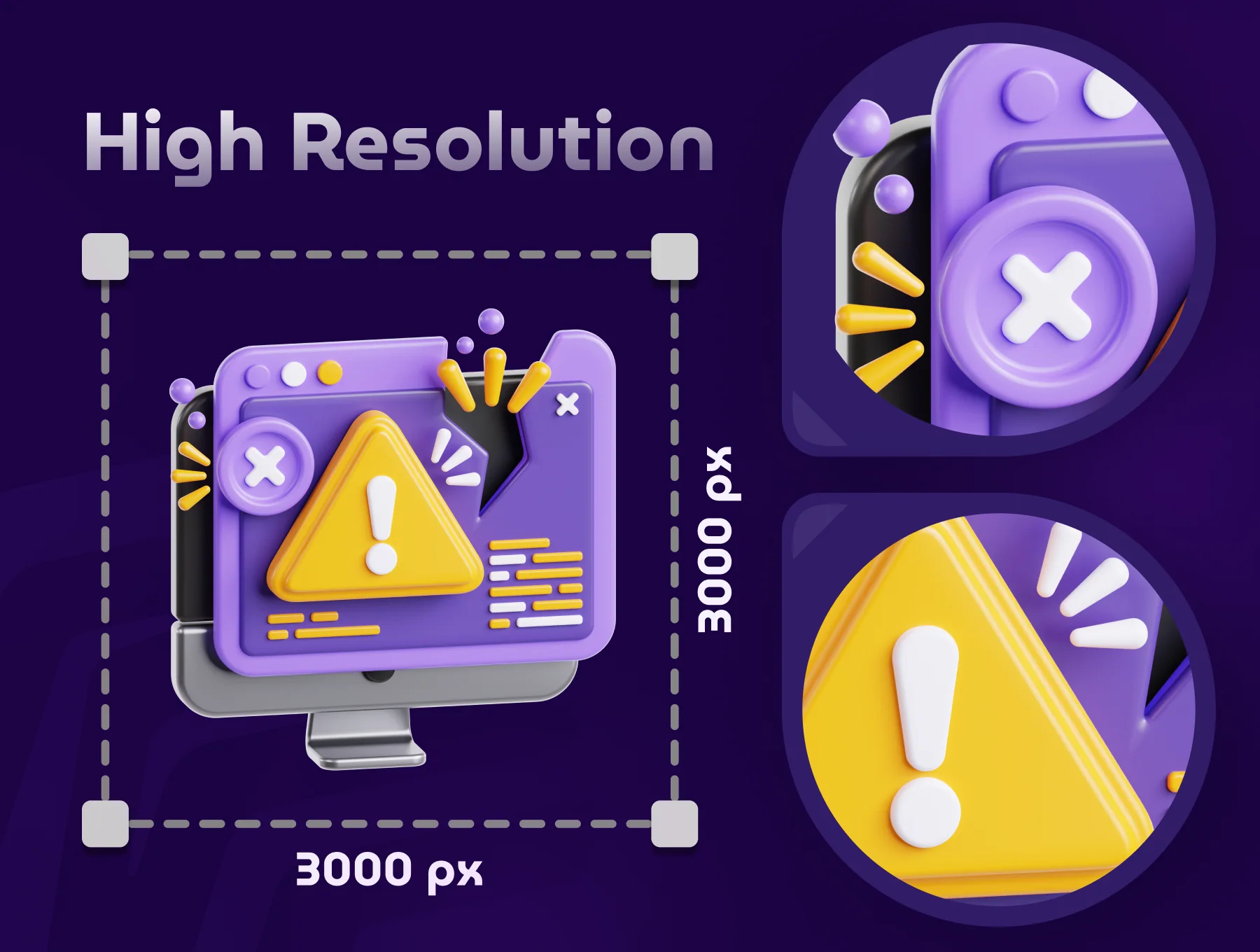 3D Empty State Icon Set 4