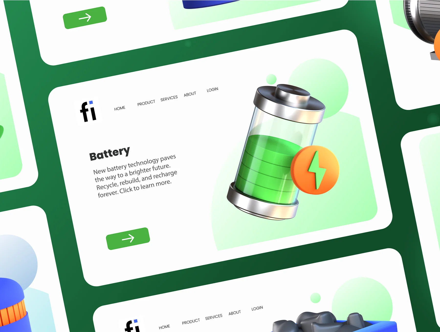 3D Energy and Environment Icons 6