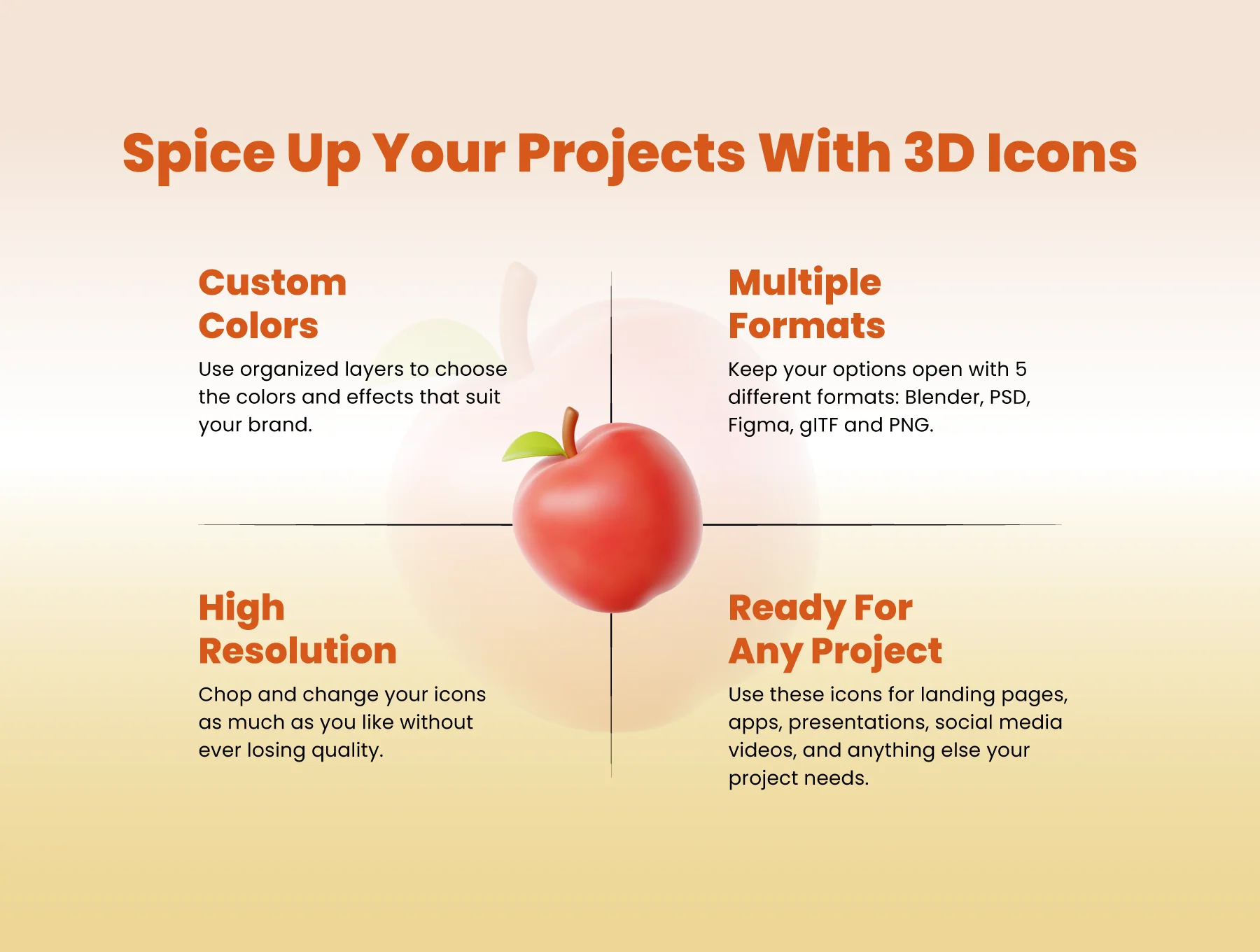 3D Fall Season Icon Set 2