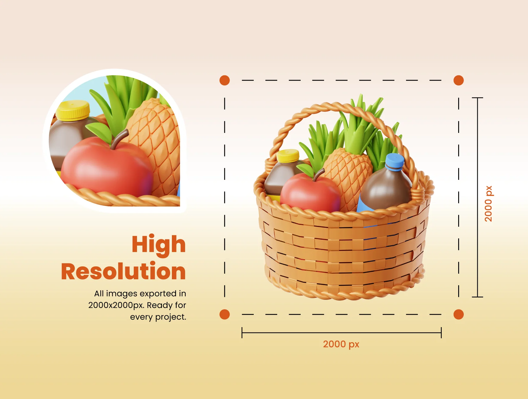 3D Fall Season Icon Set 3