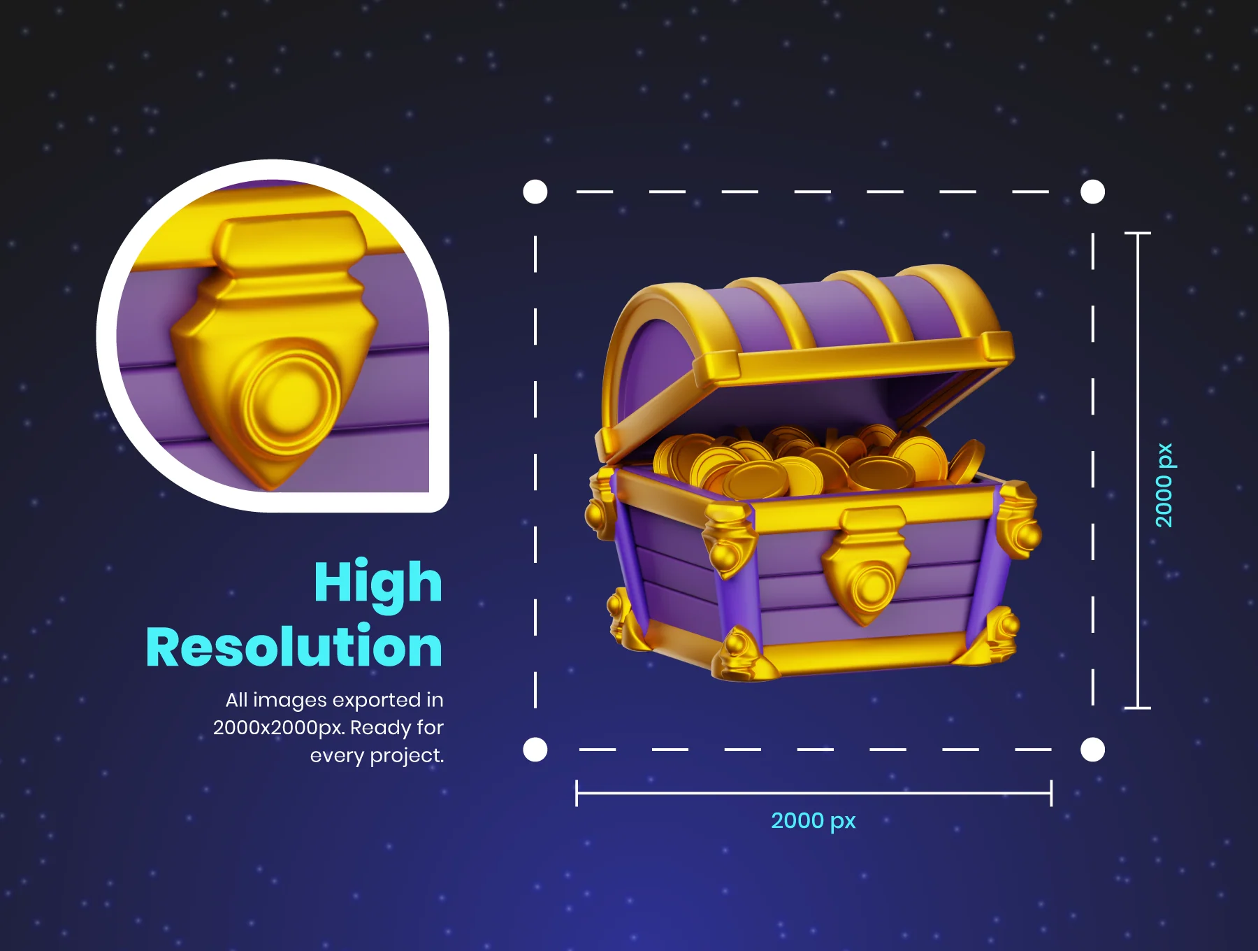 3D Fantasy Icon Set 4