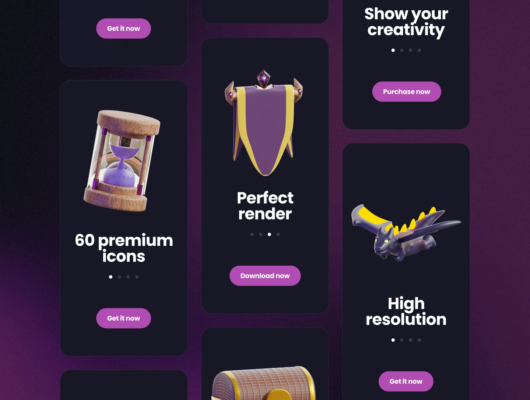3D Fantasy Icons 3