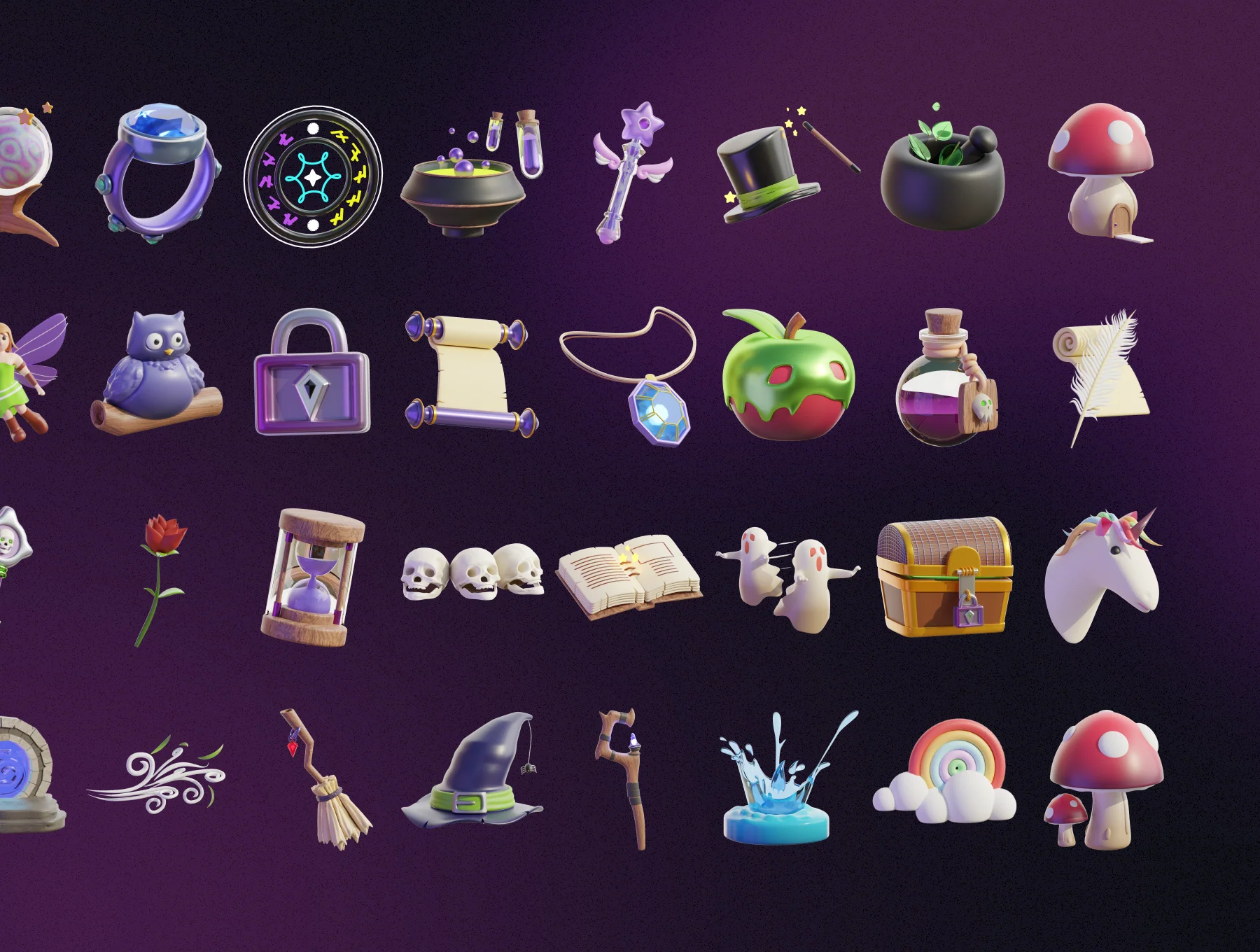 3D Fantasy Icons 6
