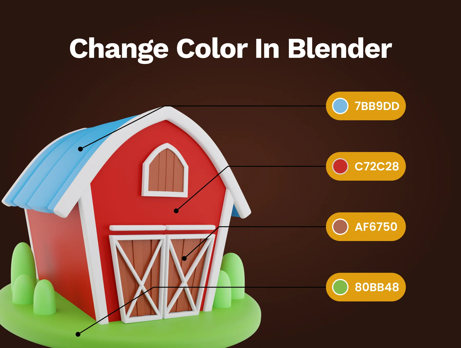 3D Farm And Agriculture Icon 3