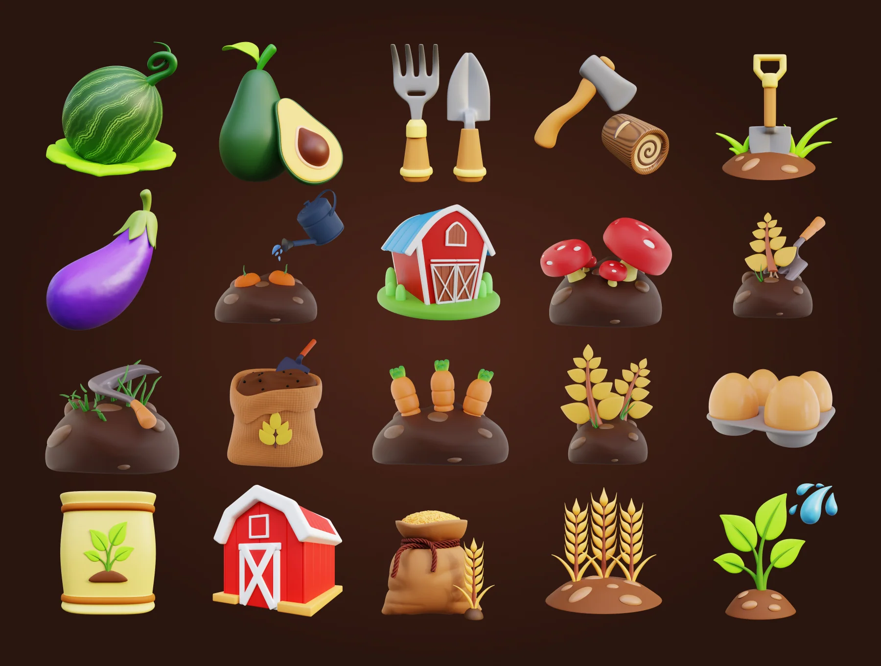 3D Farm And Agriculture Icon 5