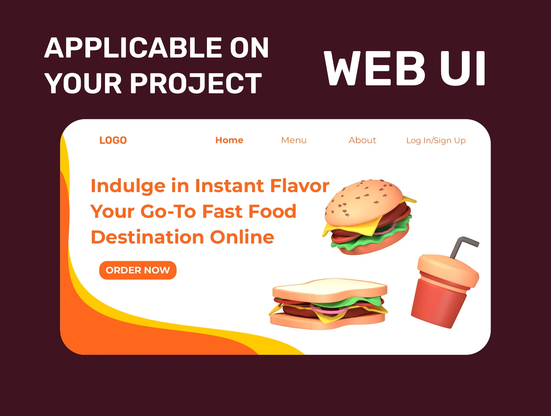 3D FAST FOOD ICON ILLUSTRATION 5
