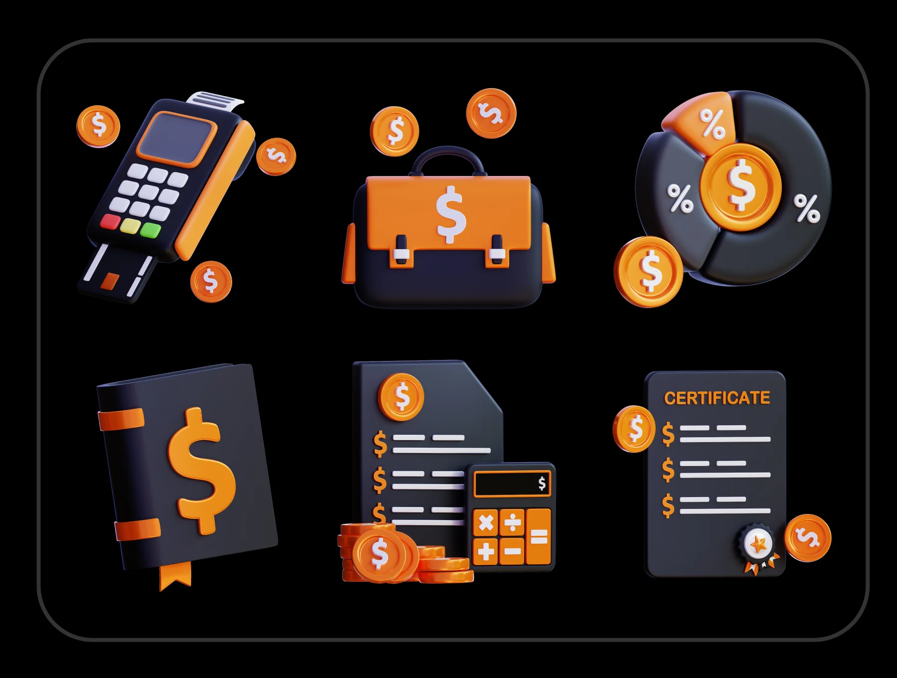 3D Financial Icon Pack 5