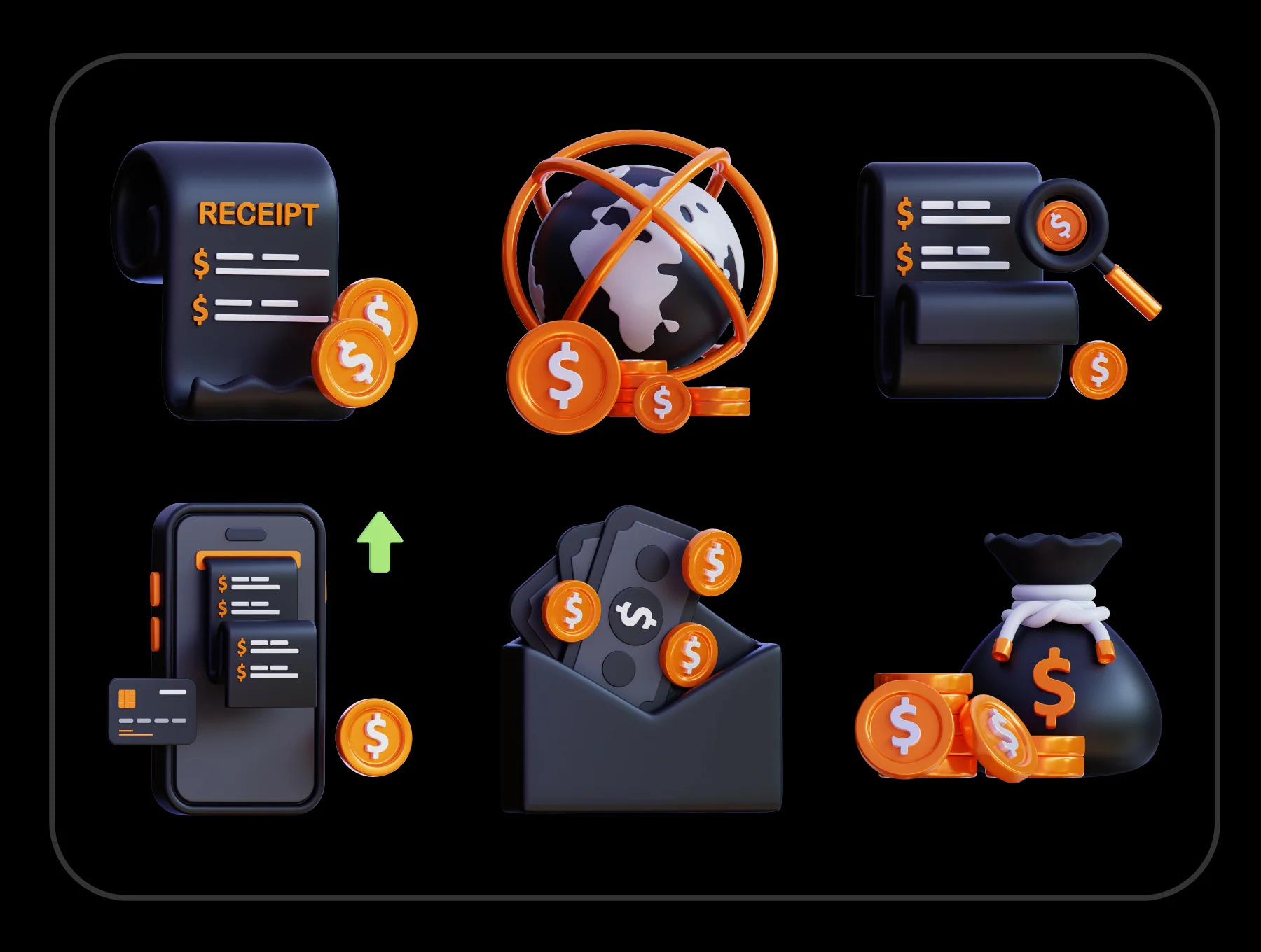 3D Financial Icon Pack 6