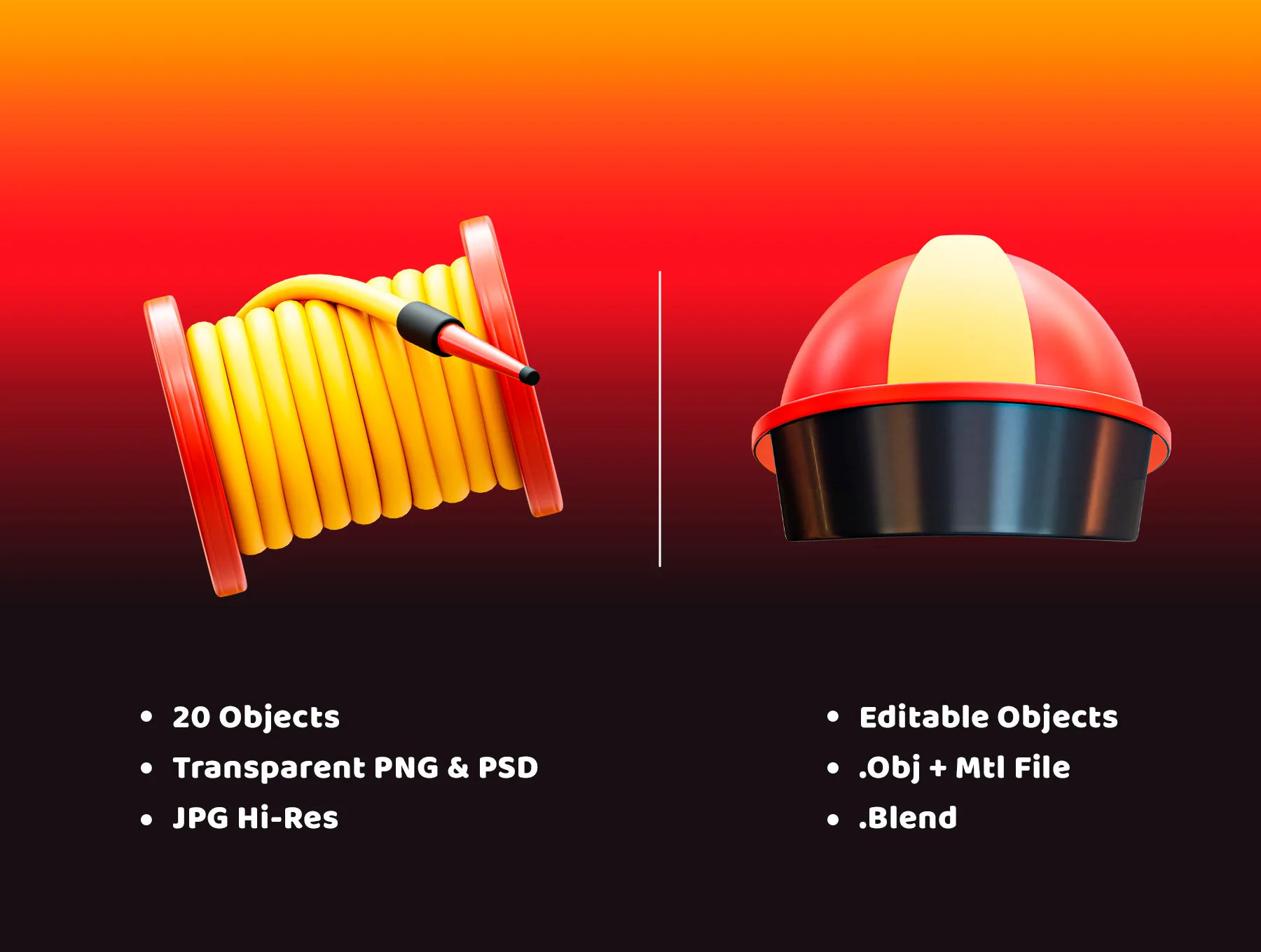 3d Firefighter Icon 4