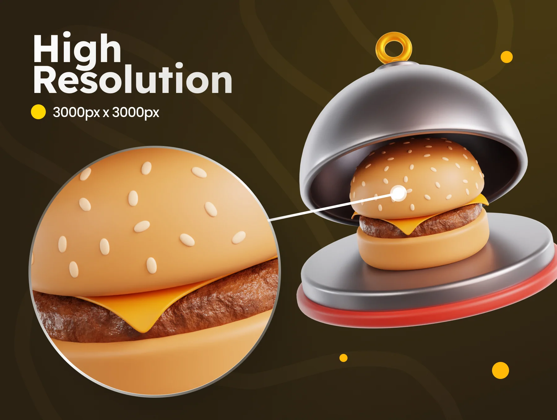 3D Food Delivery Illustrations 3