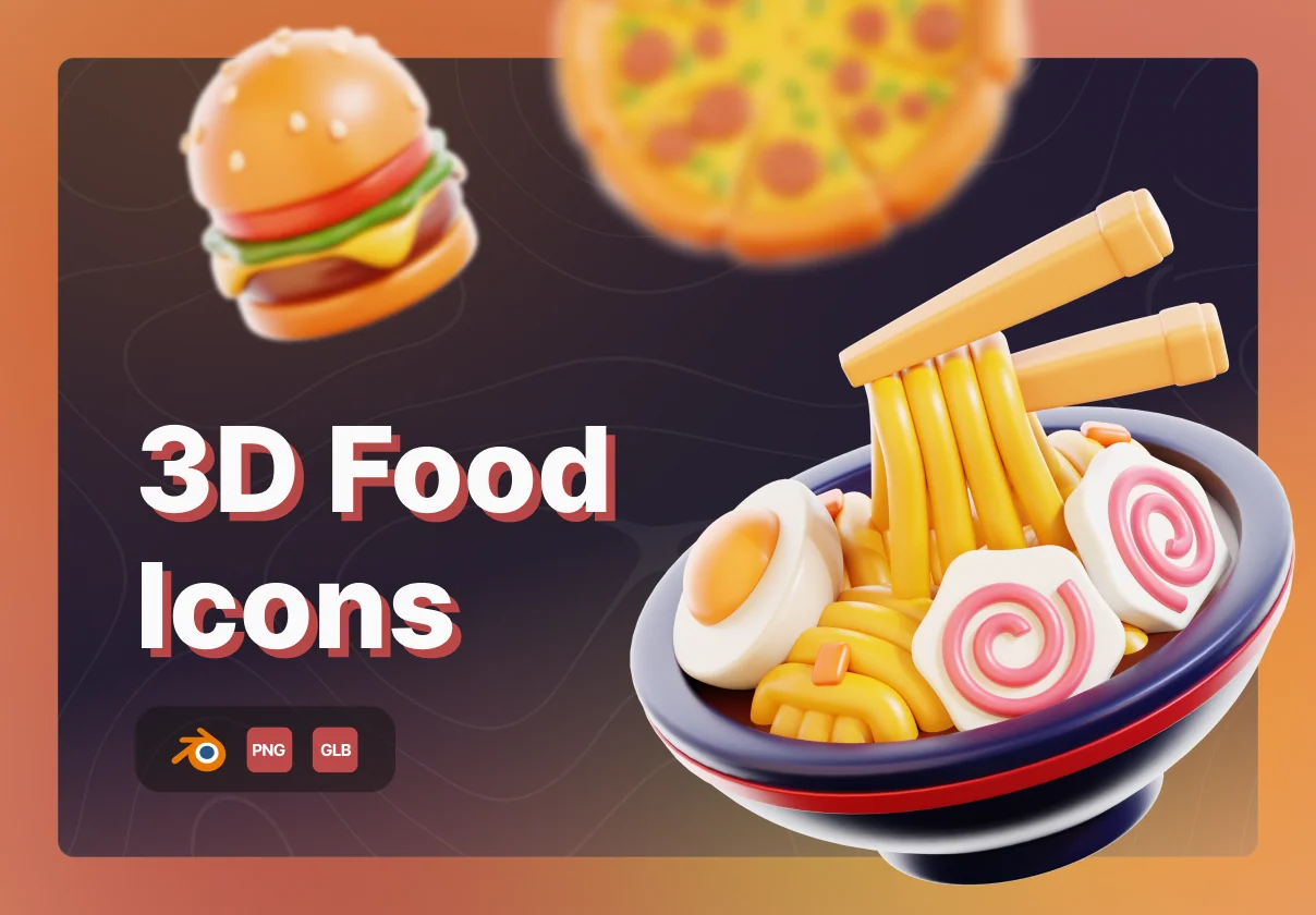3D Food Icons