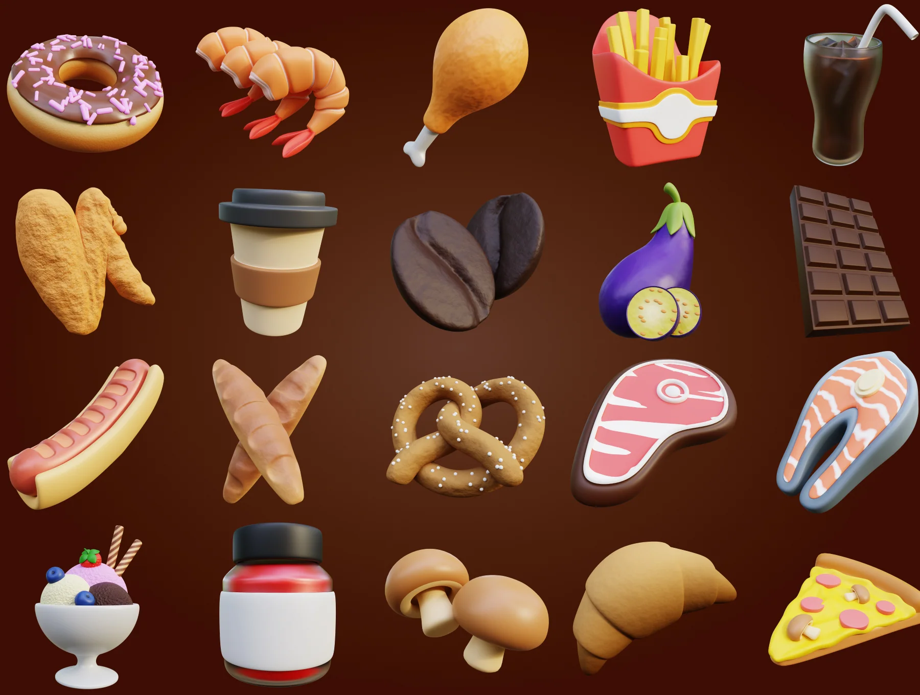 3D Food Supplies Icon 2 5