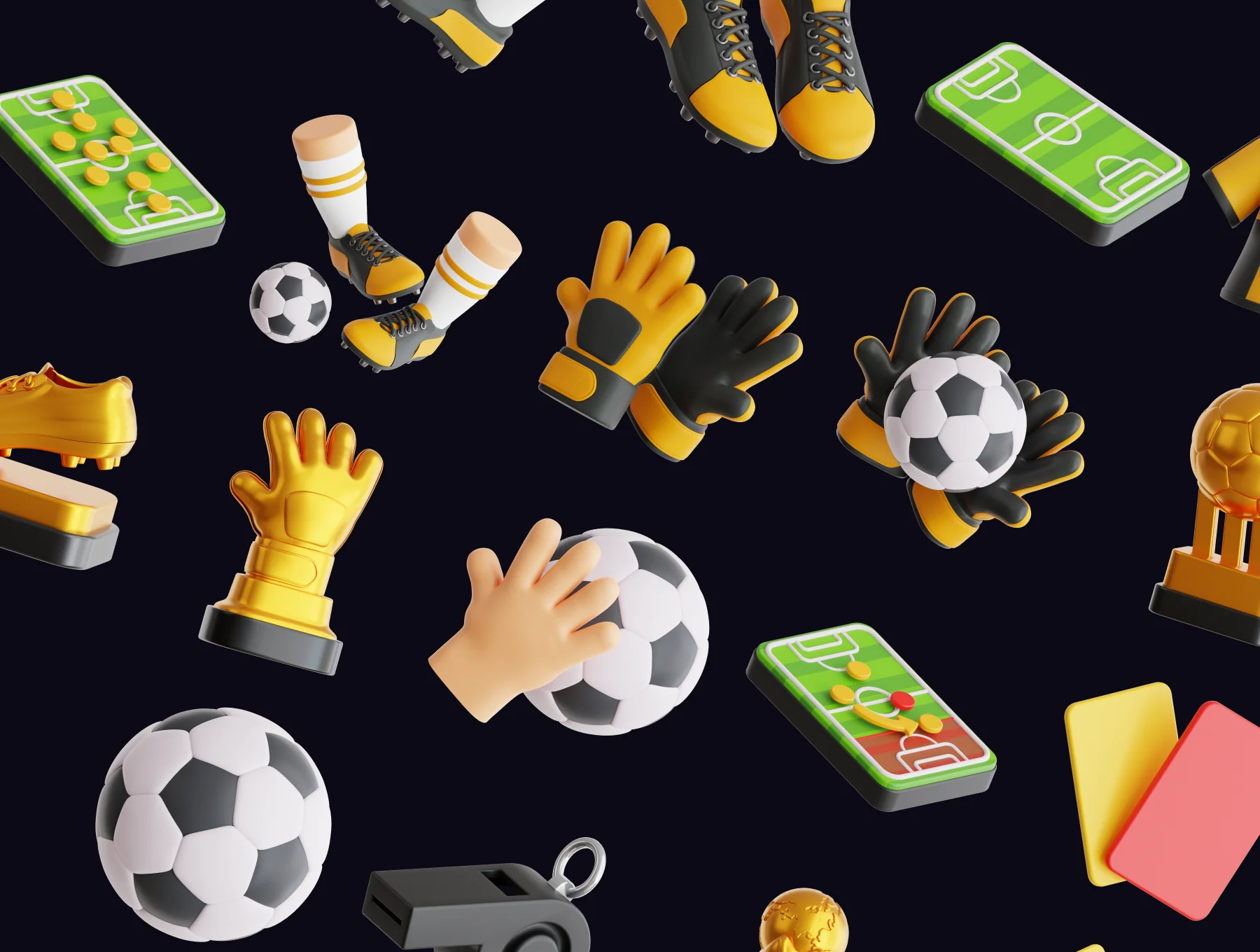 3D Football Icon 5