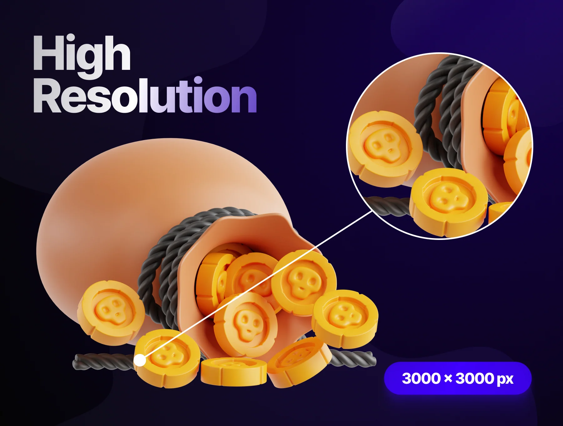 3D Game Assets Illustrations 3