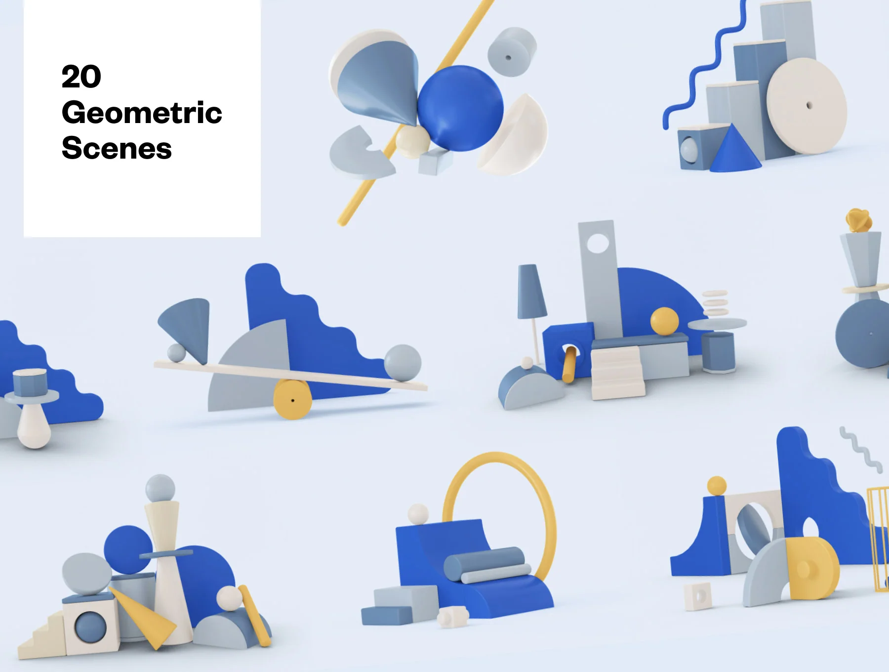3D Geometric Pack 3