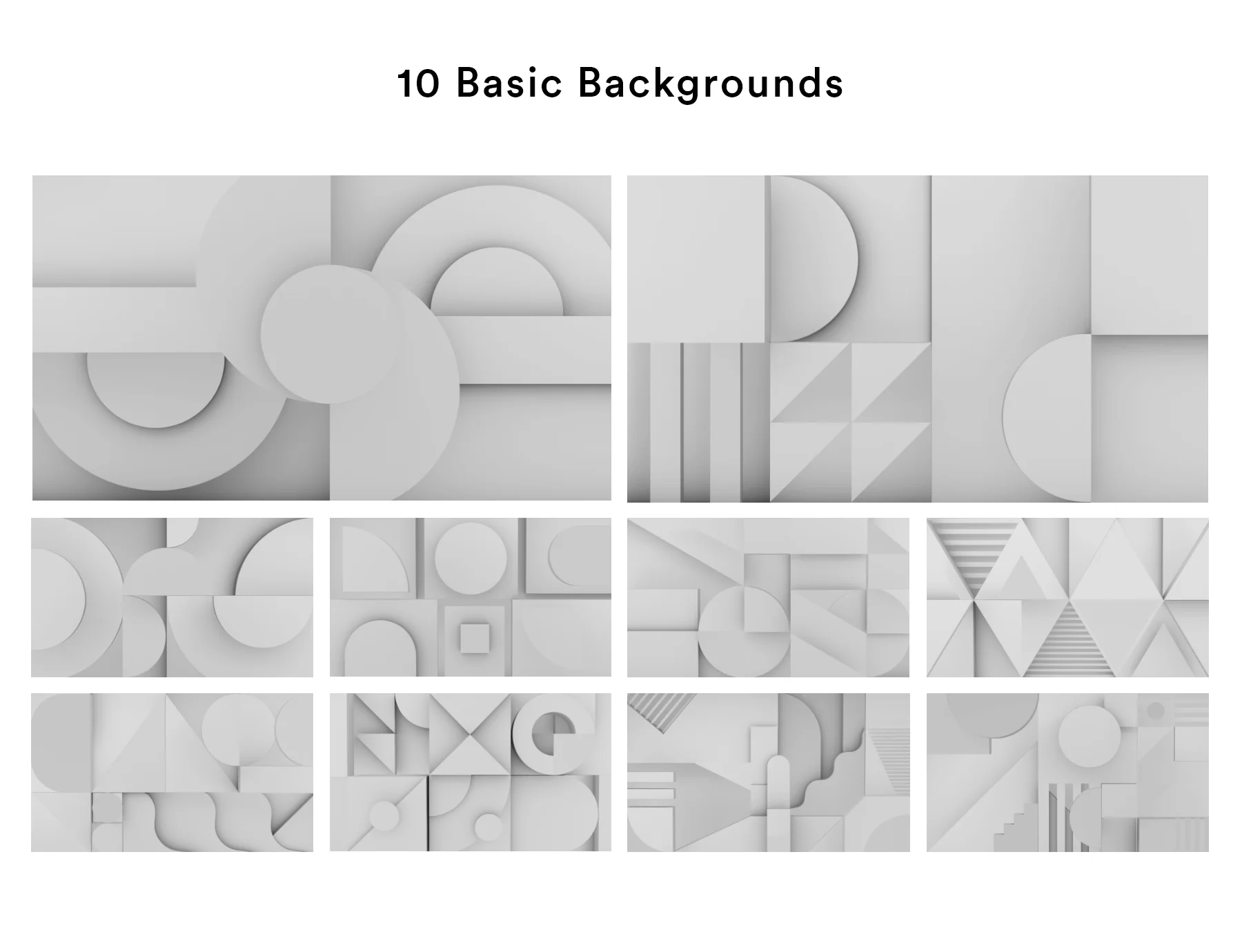 3D Geometric Scene Mockups 2