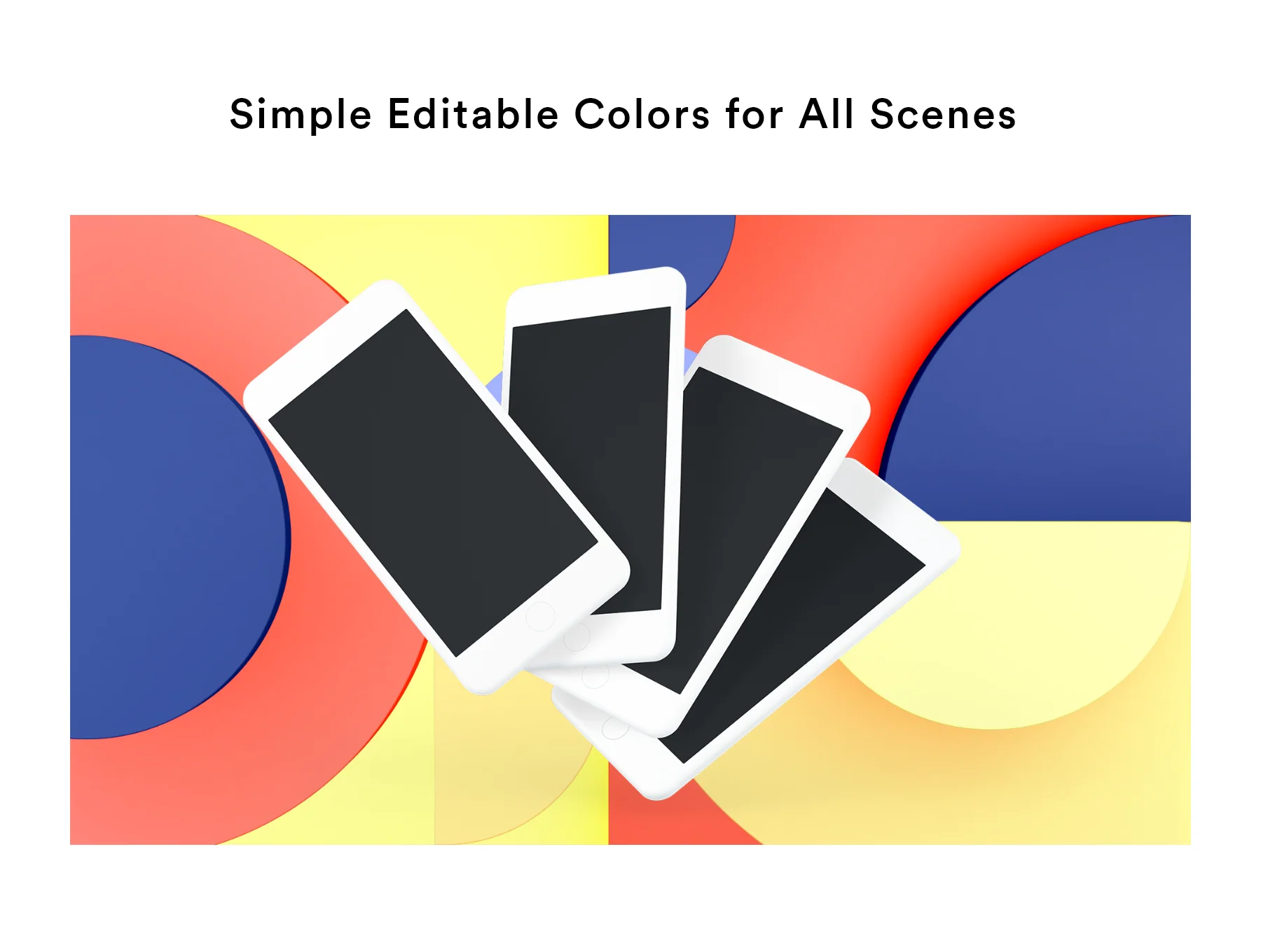 3D Geometric Scene Mockups 4