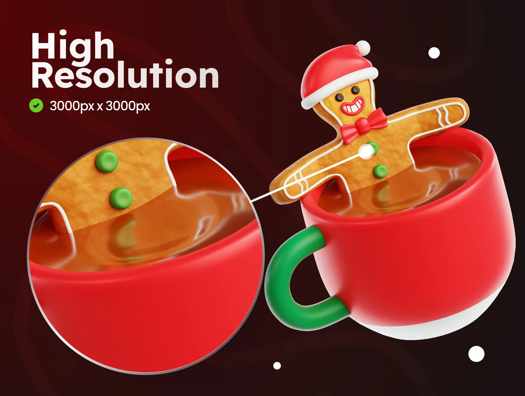 3D Gingerbread Man 3