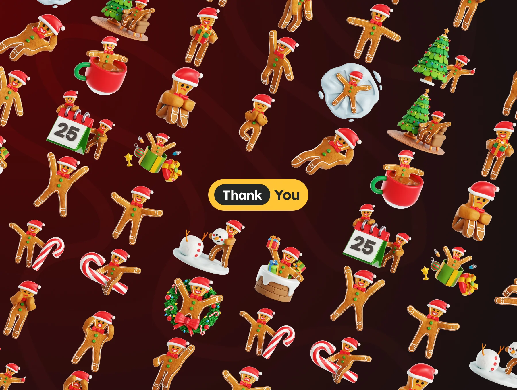 3D Gingerbread Man 6