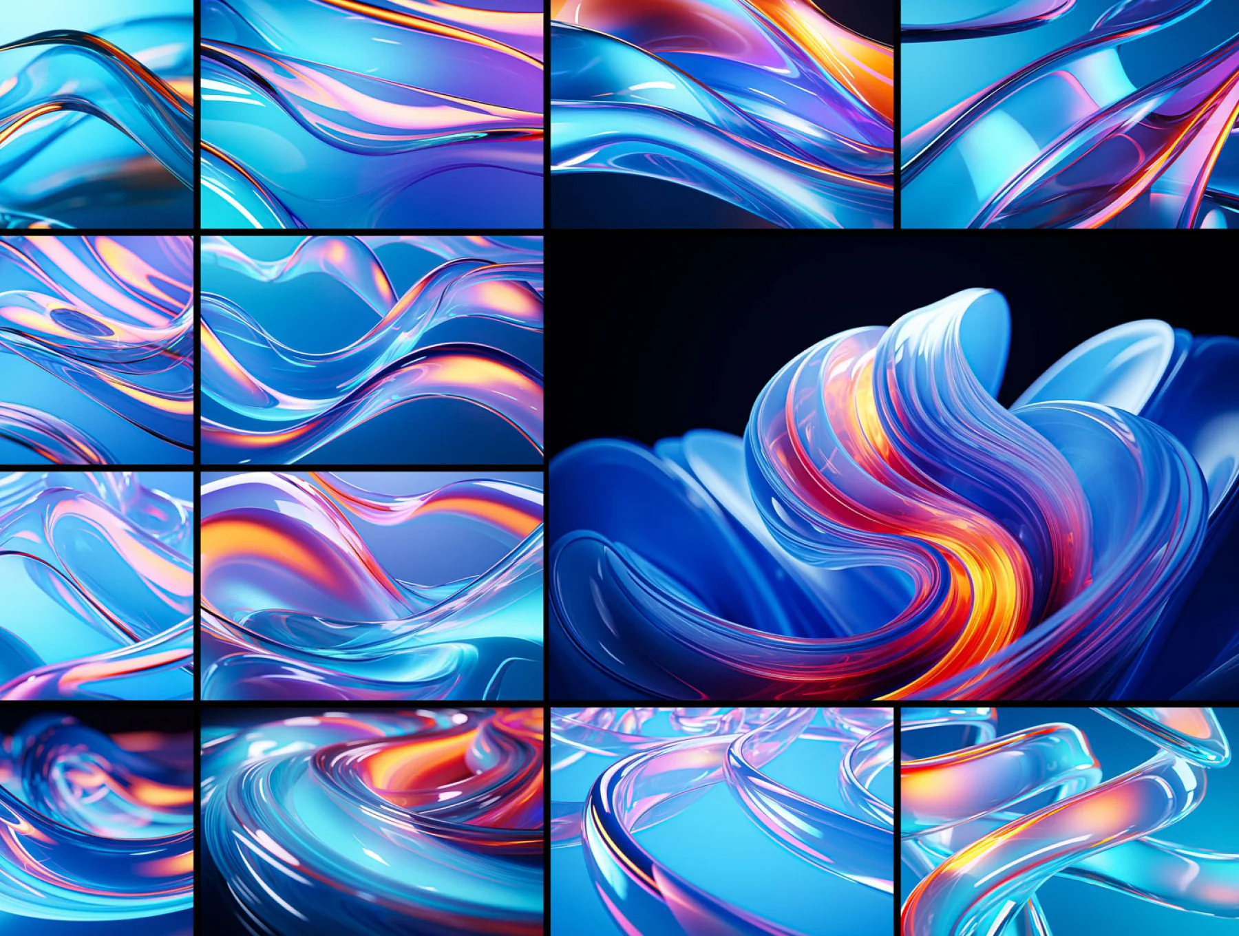 3D Gradient Wallpaper - Abstract background 4