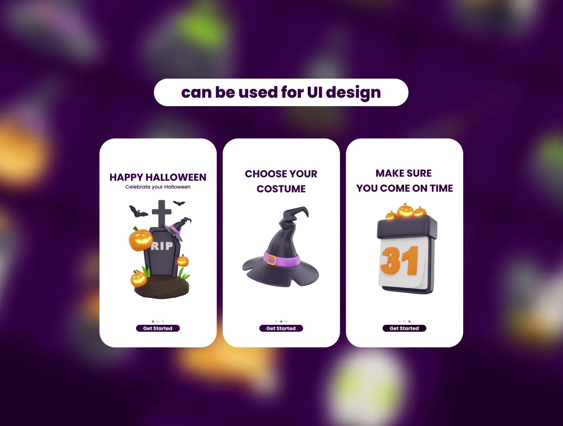 3D Halloween Icon Set Pack 2