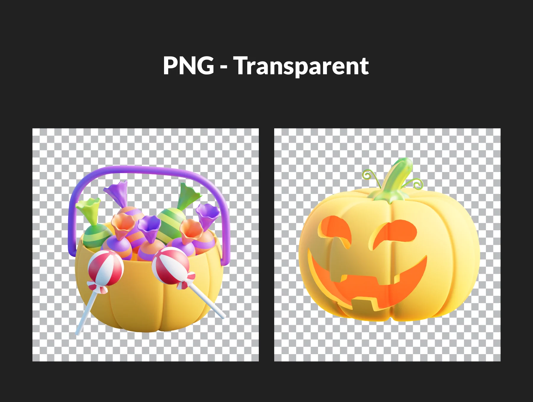 3D Halloween Icons 3