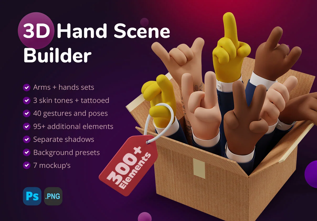 3D Hand Scene Builder