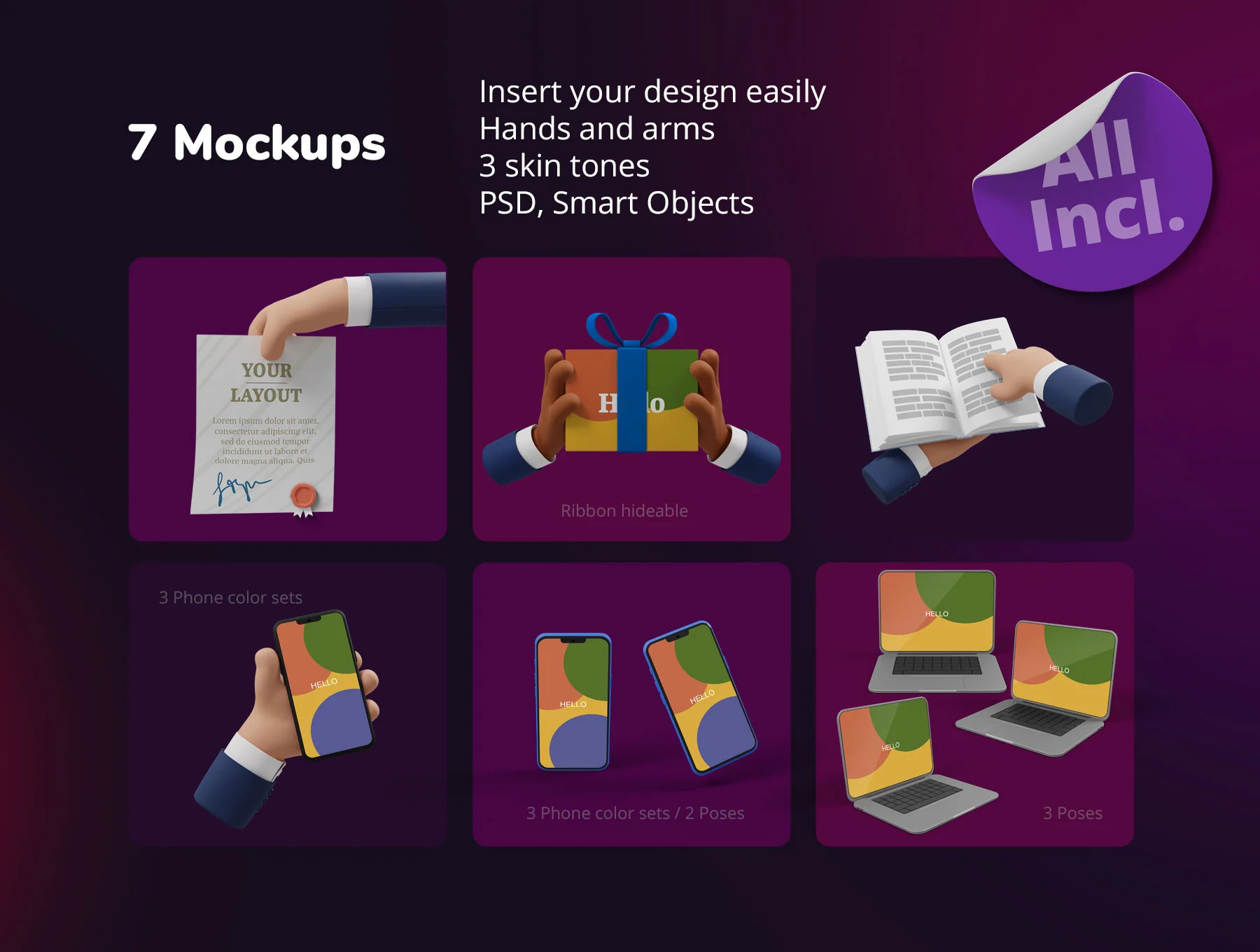3D Hand Scene Builder 4
