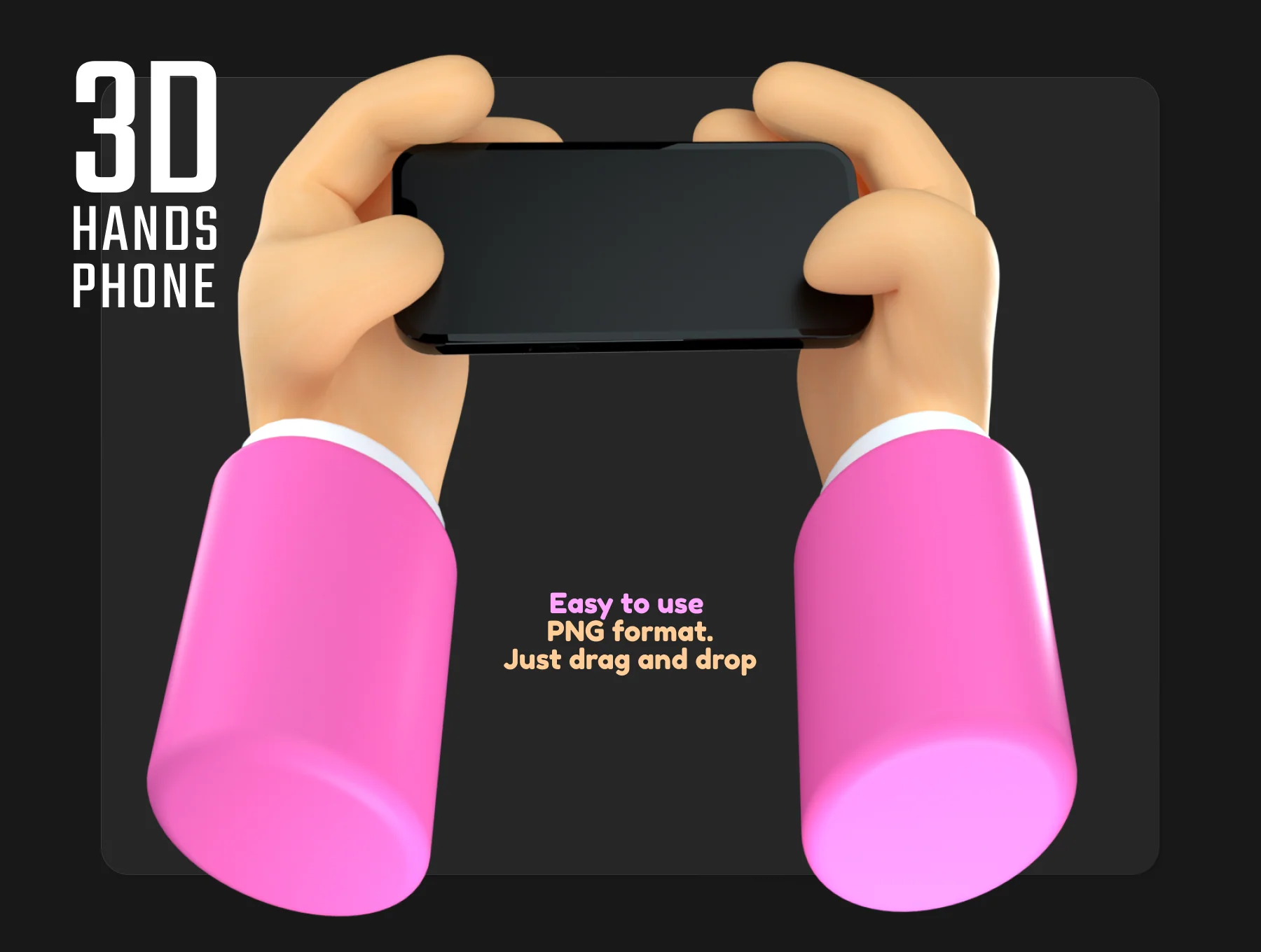3D hands phone 6